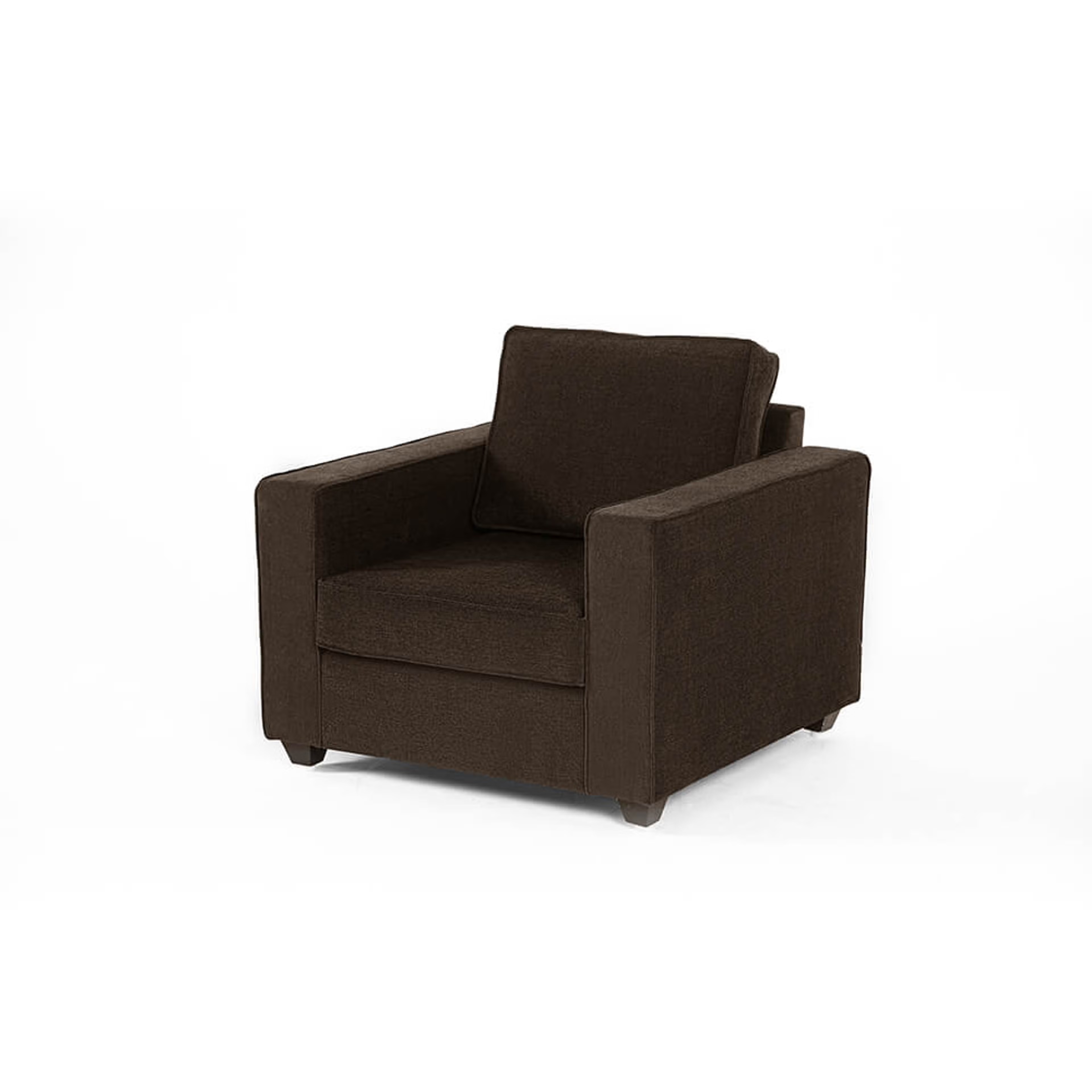 Wakefit Napper Sofa - Single Seater Regular, Without Storage, 1, Dark Earth