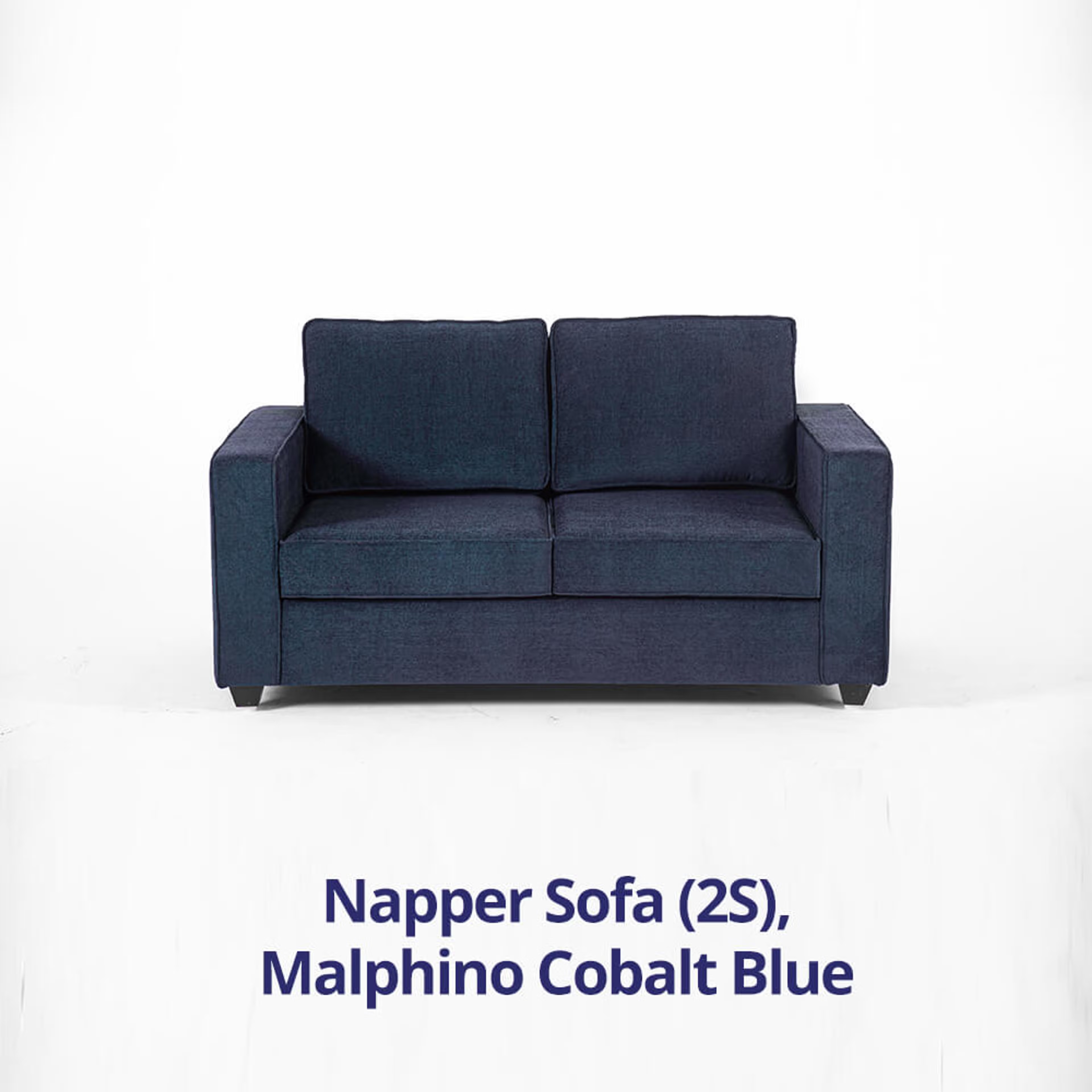 Home 29 Wakefit Napper Sofa - Two Seater Regular, Without Storage, 2, Cobalt Blue