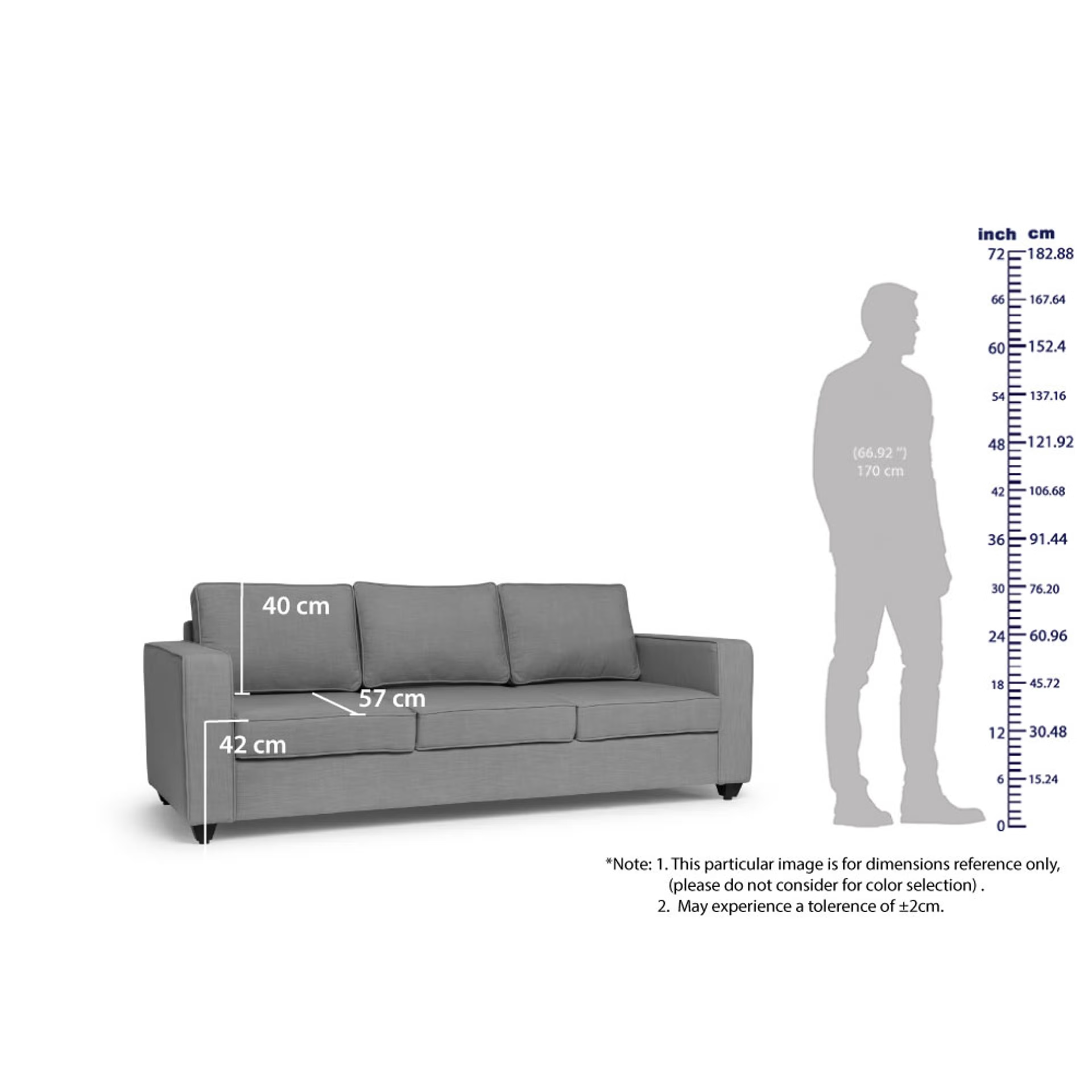 Wakefit Napper Sofa - Three Seater Regular, Without Storage, 3, Cobalt Blue 5 Wakefit Napper Sofa - Three Seater Regular, Without Storage, 3, Cobalt Blue