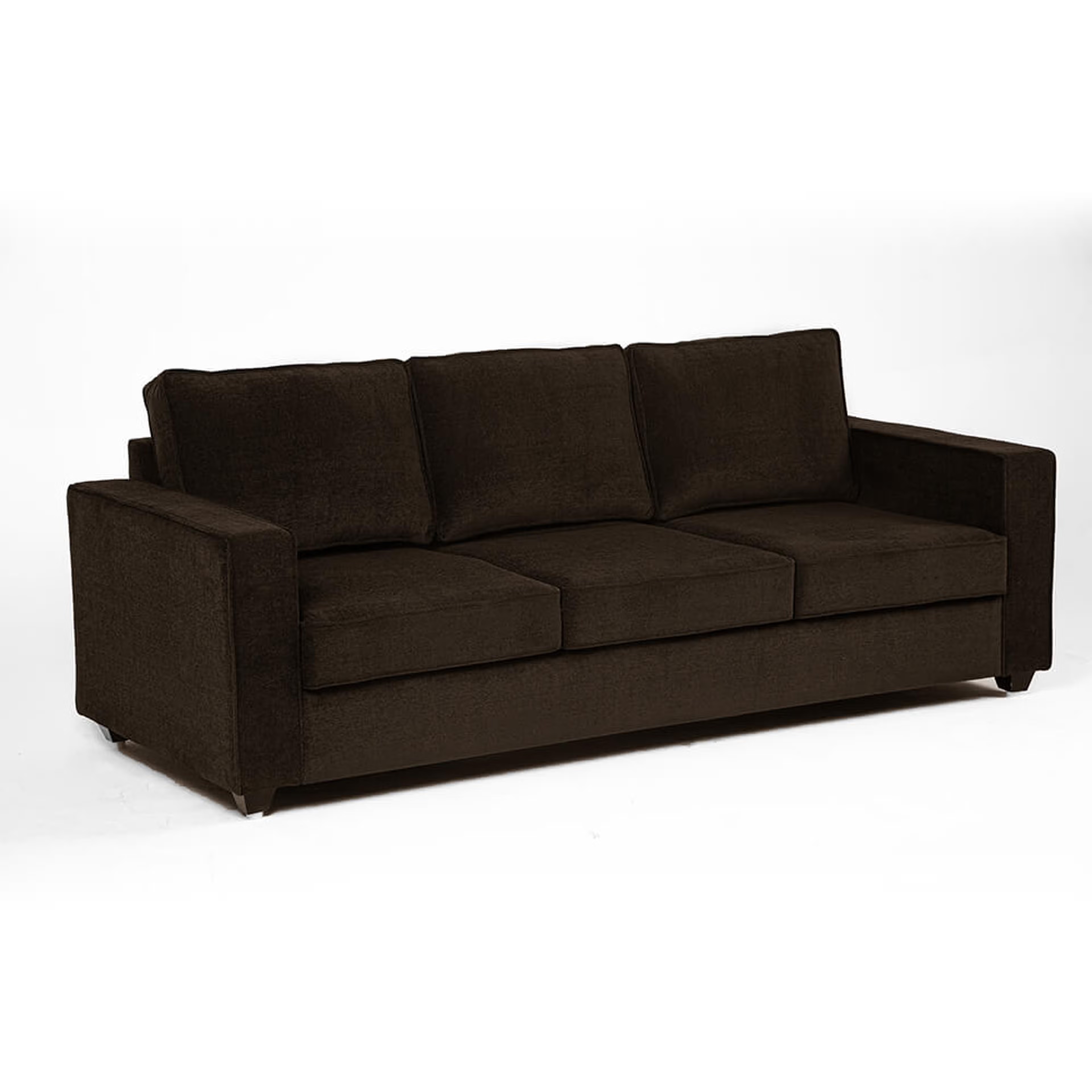 Home 40 Wakefit Napper Sofa - Three Seater Regular, Without Storage, 3, Dark Earth
