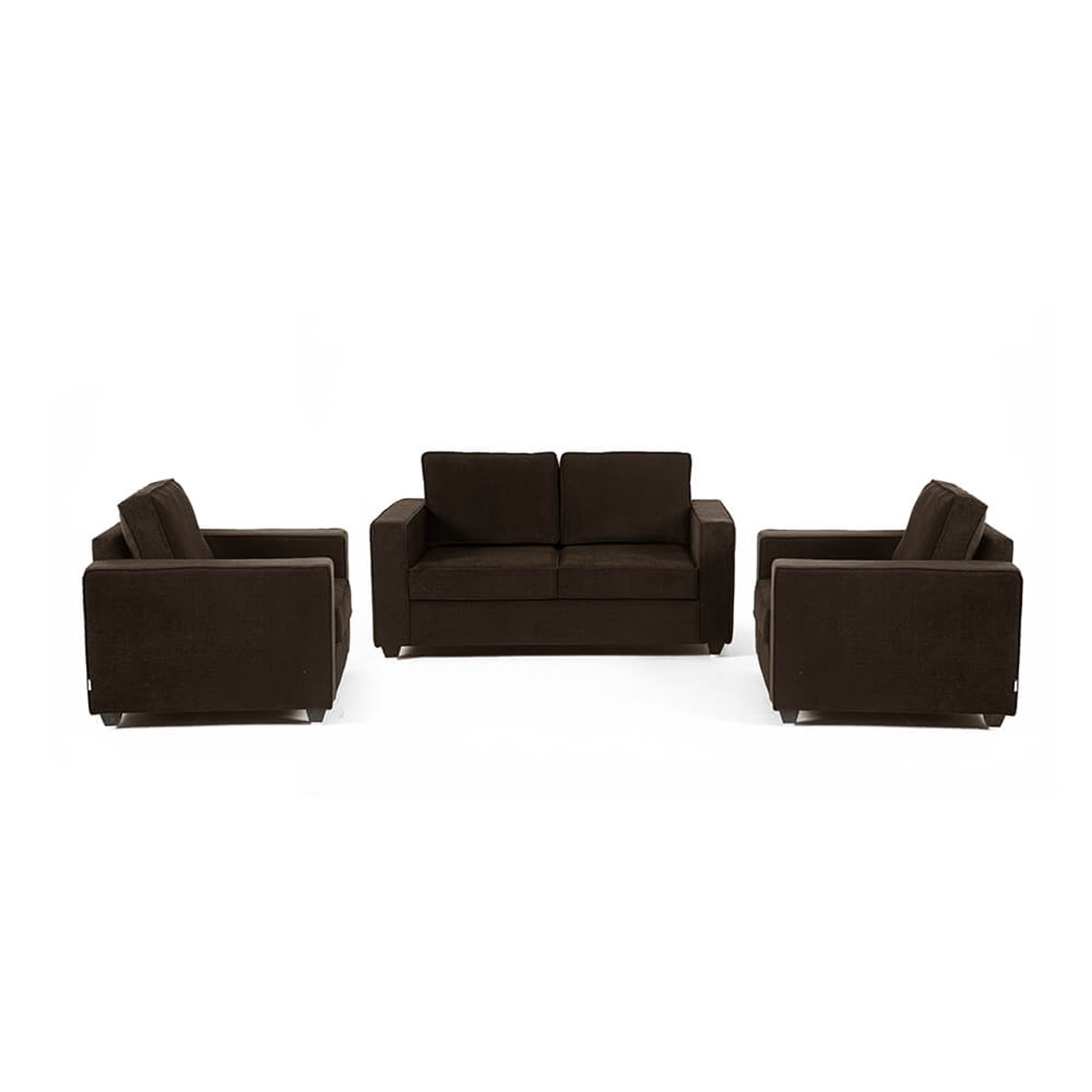 Home 38 Wakefit Napper Sofa Set (2+1+1) Regular, Without Storage, 2+1+1, Dark Earth
