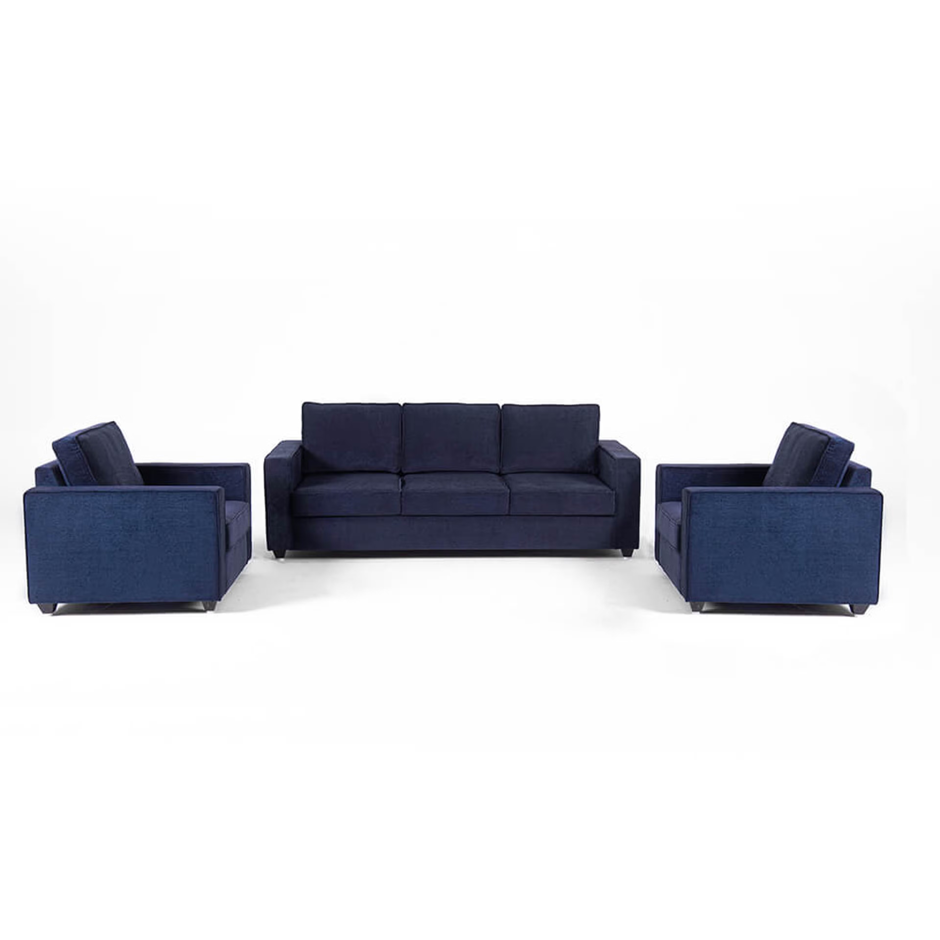 Wakefit Napper Sofa Set (3+1+1) Regular, Without Storage, 3+1+1, Cobalt Blue