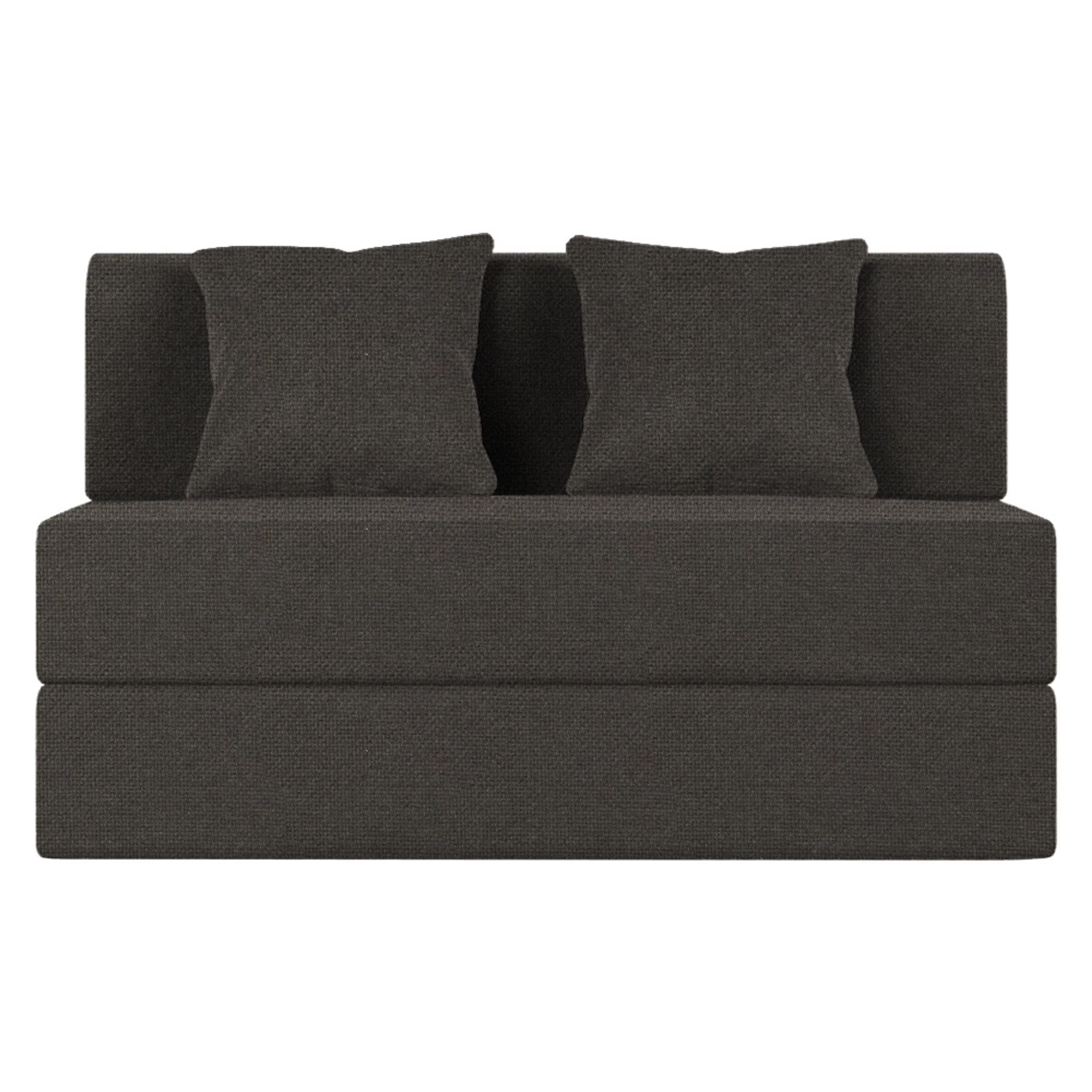 Home 37 Wakefit Flipper Sofa cum Bed - Two Seater, Omega Ash Grey Regular, 7.5 Thickness, Two Seater, Omega Ash Grey