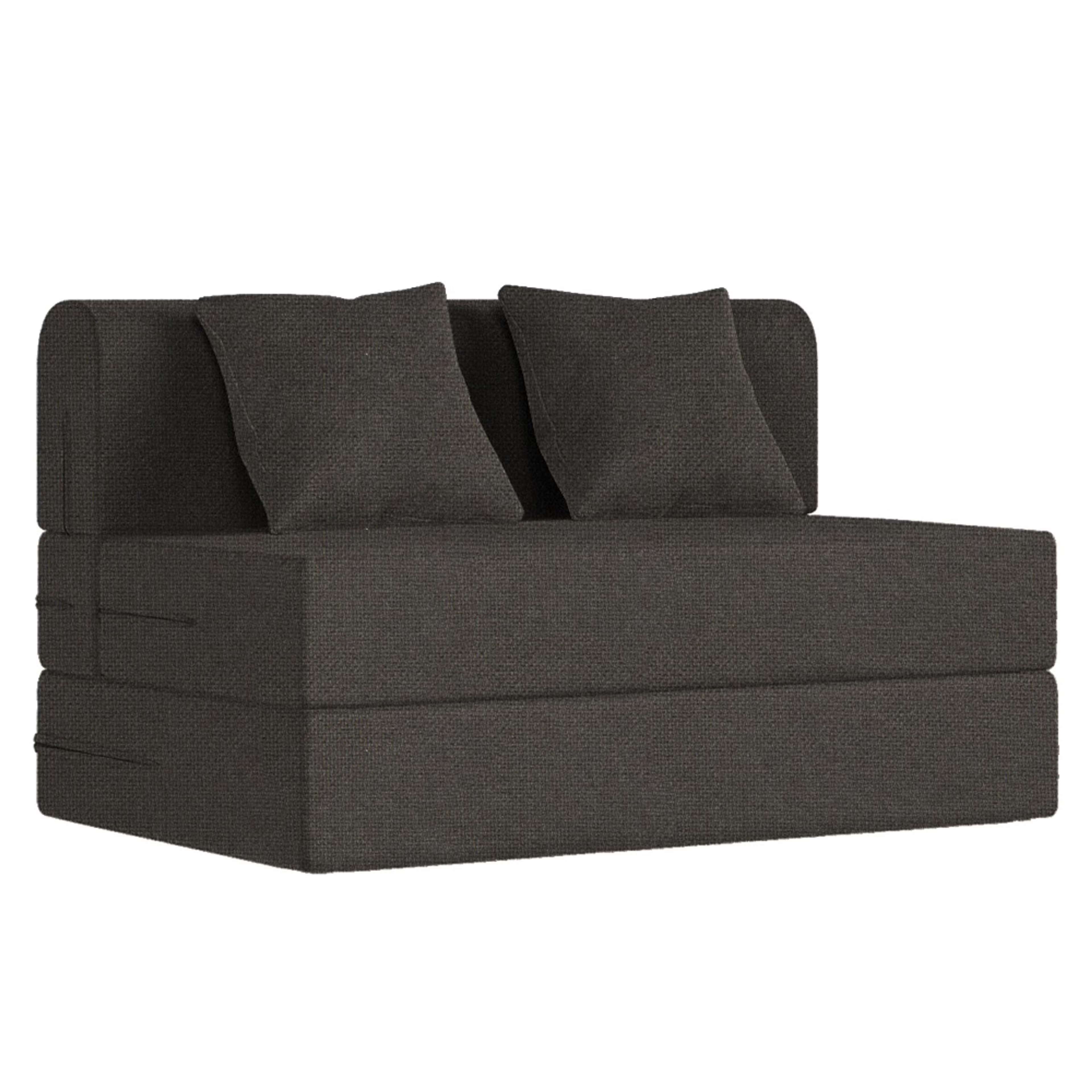 Home 39 Wakefit Flipper Sofa cum Bed - Two Seater, Omega Ash Grey Regular, 7.5 Thickness, Two Seater, Omega Ash Grey