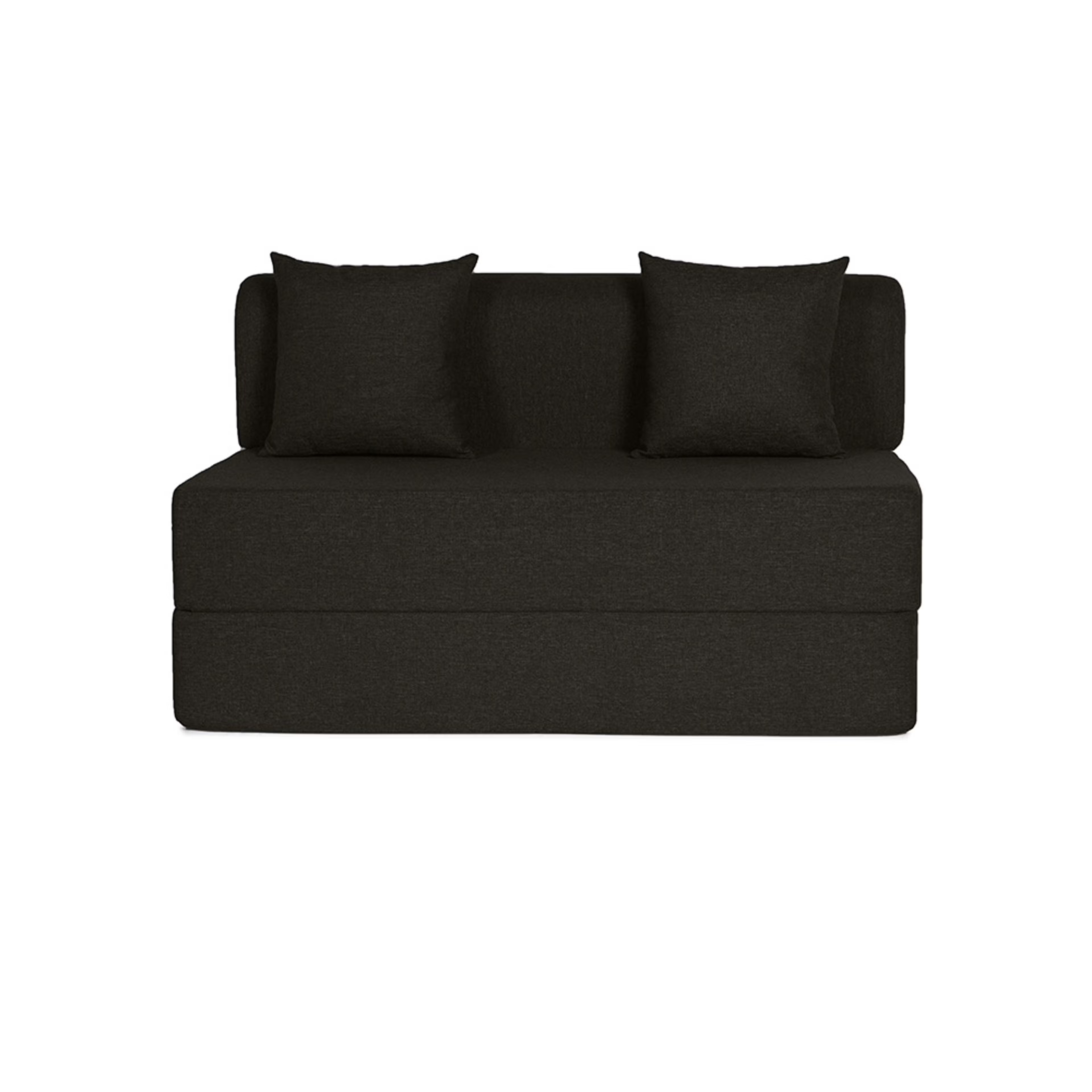 Wakefit Flipper Sofa cum Bed - Two Seater, Omega Choco Brown Regular, 7.5 Thickness, Two Seater, Omega Choco Brown