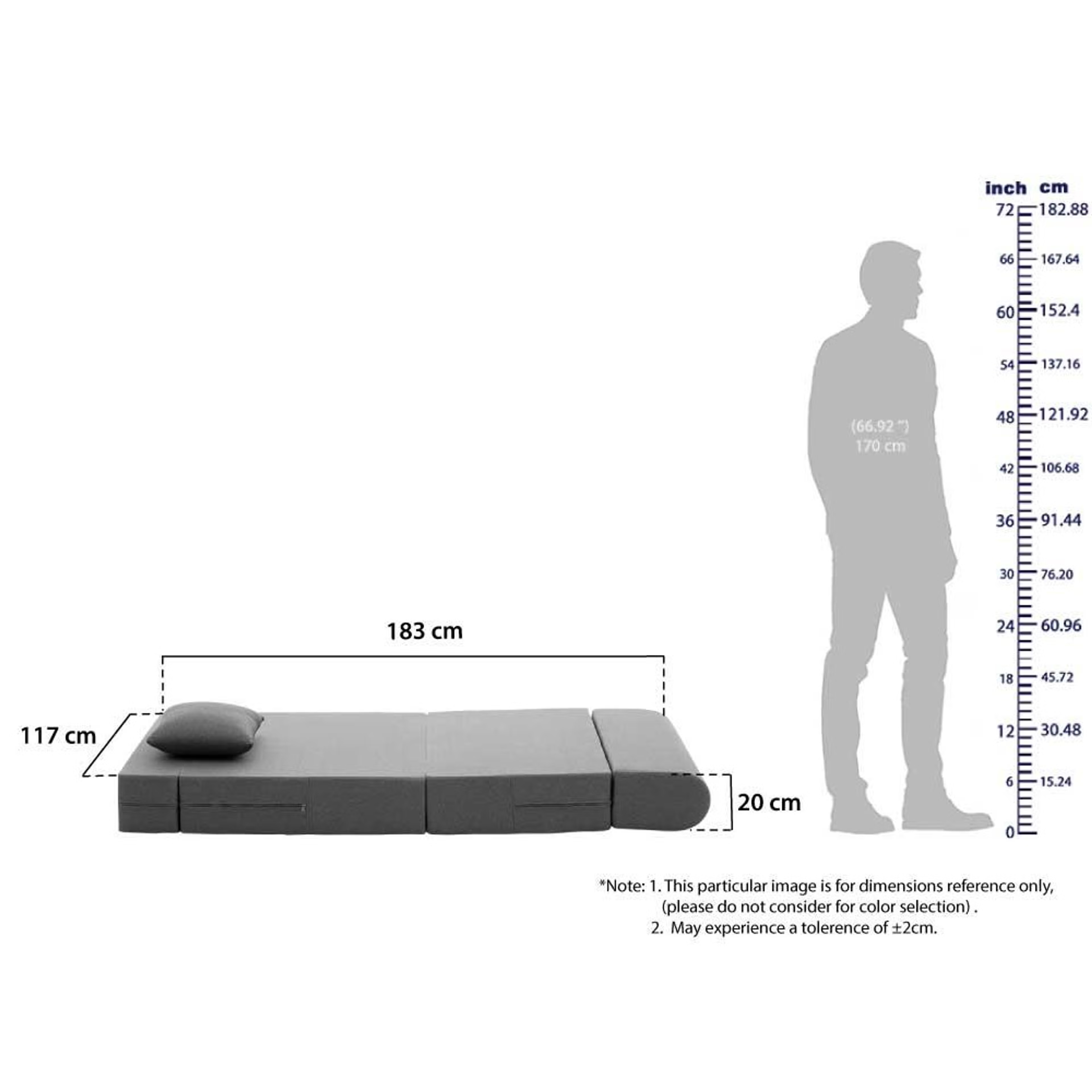 Wakefit Flipper Sofa cum Bed - Two Seater, Omega Choco Brown Regular, 7.5 Thickness, Two Seater, Omega Choco Brown 14 Wakefit Flipper Sofa cum Bed - Two Seater, Omega Choco Brown Regular, 7.5 Thickness, Two Seater, Omega Choco Brown