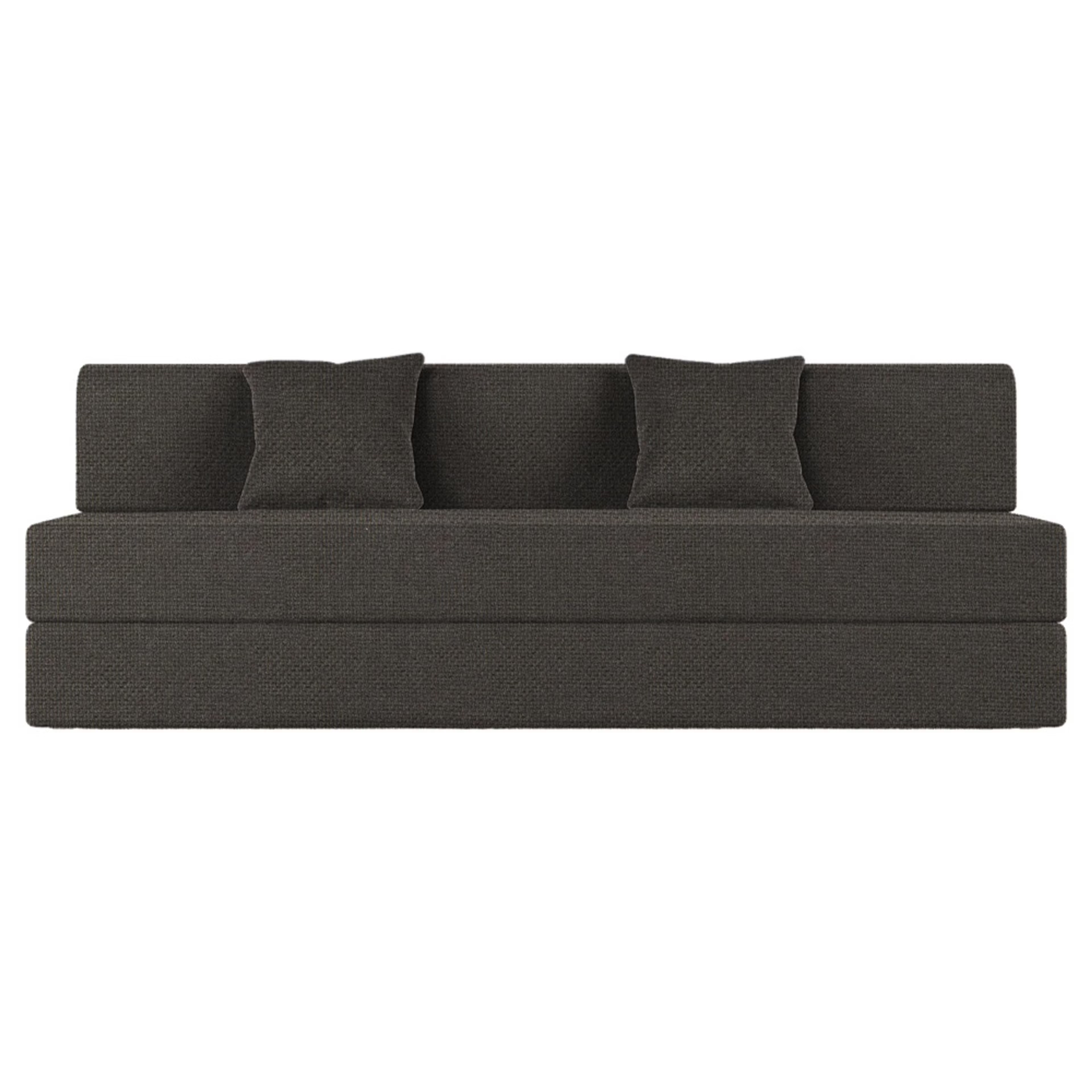 Wakefit Flipper Sofa cum Bed - Three Seater, Omega Ash Grey Regular, 7.5 Thickness, Three Seater, Omega Ash Grey