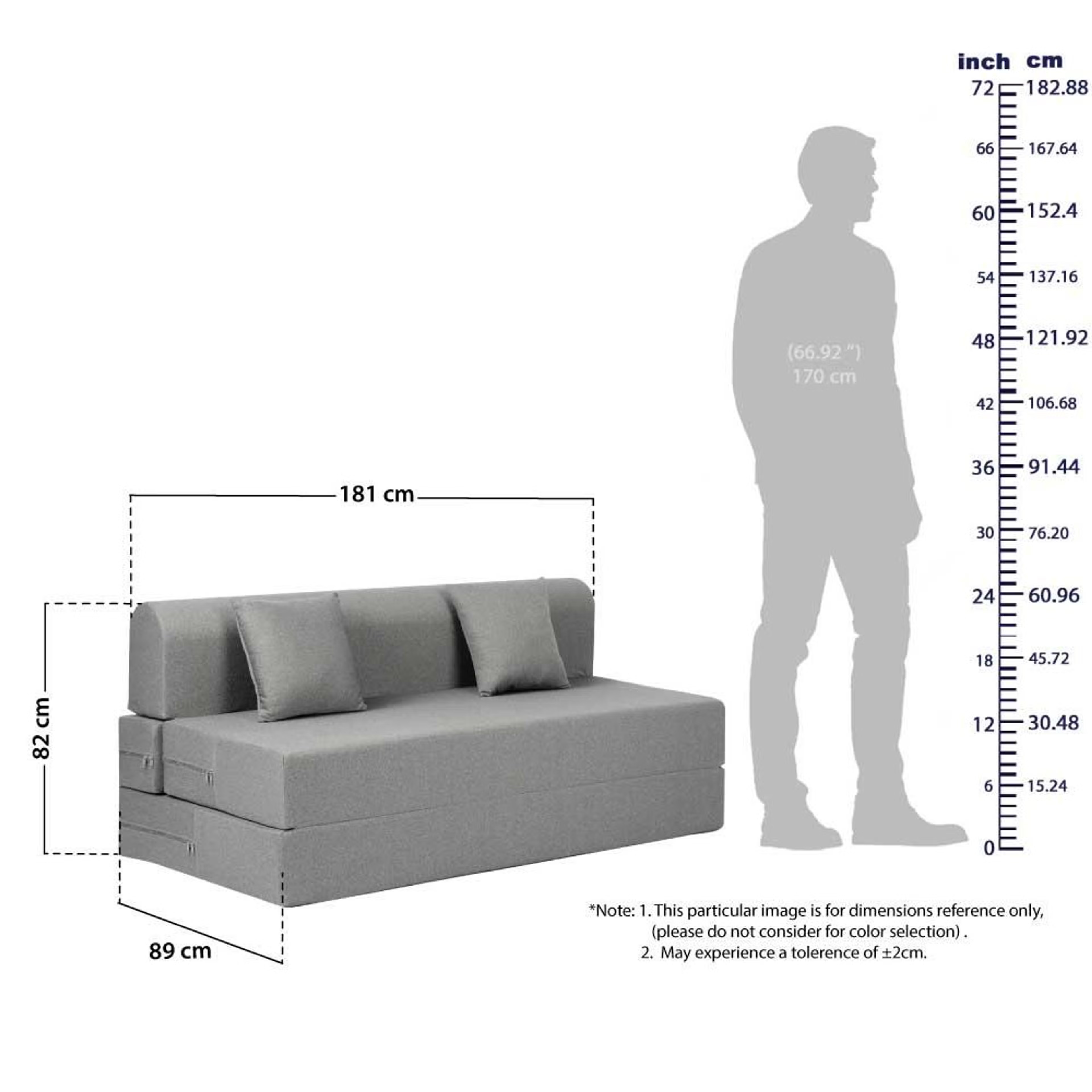 Wakefit Flipper Sofa cum Bed - Three Seater, Omega Ash Grey Regular, 7.5 Thickness, Three Seater, Omega Ash Grey 6 Wakefit Flipper Sofa cum Bed - Three Seater, Omega Ash Grey Regular, 7.5 Thickness, Three Seater, Omega Ash Grey