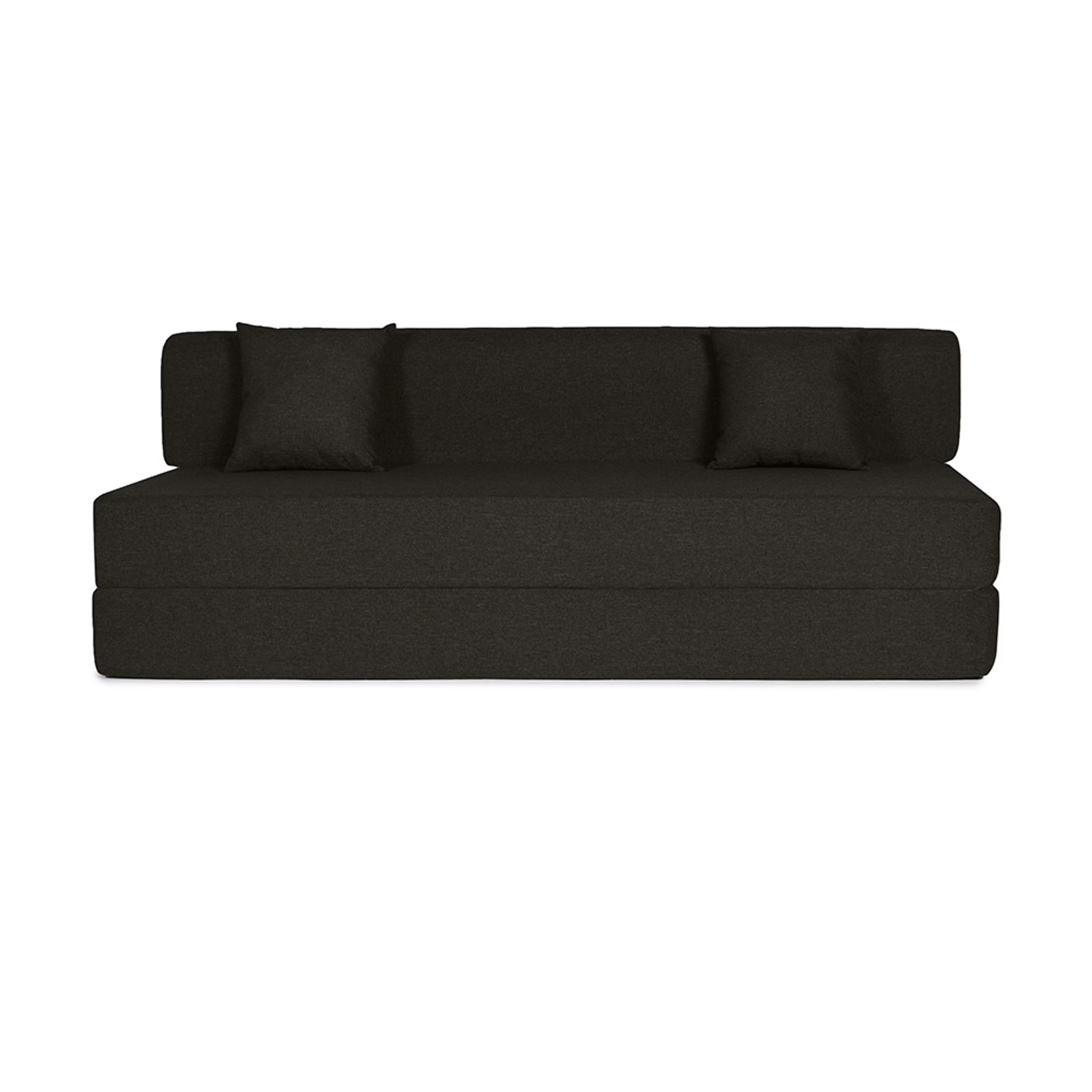 Wakefit Flipper Sofa cum Bed - Three Seater, Omega Choco Brown Regular, 7.5 Thickness, Three Seater, Omega Choco Brown