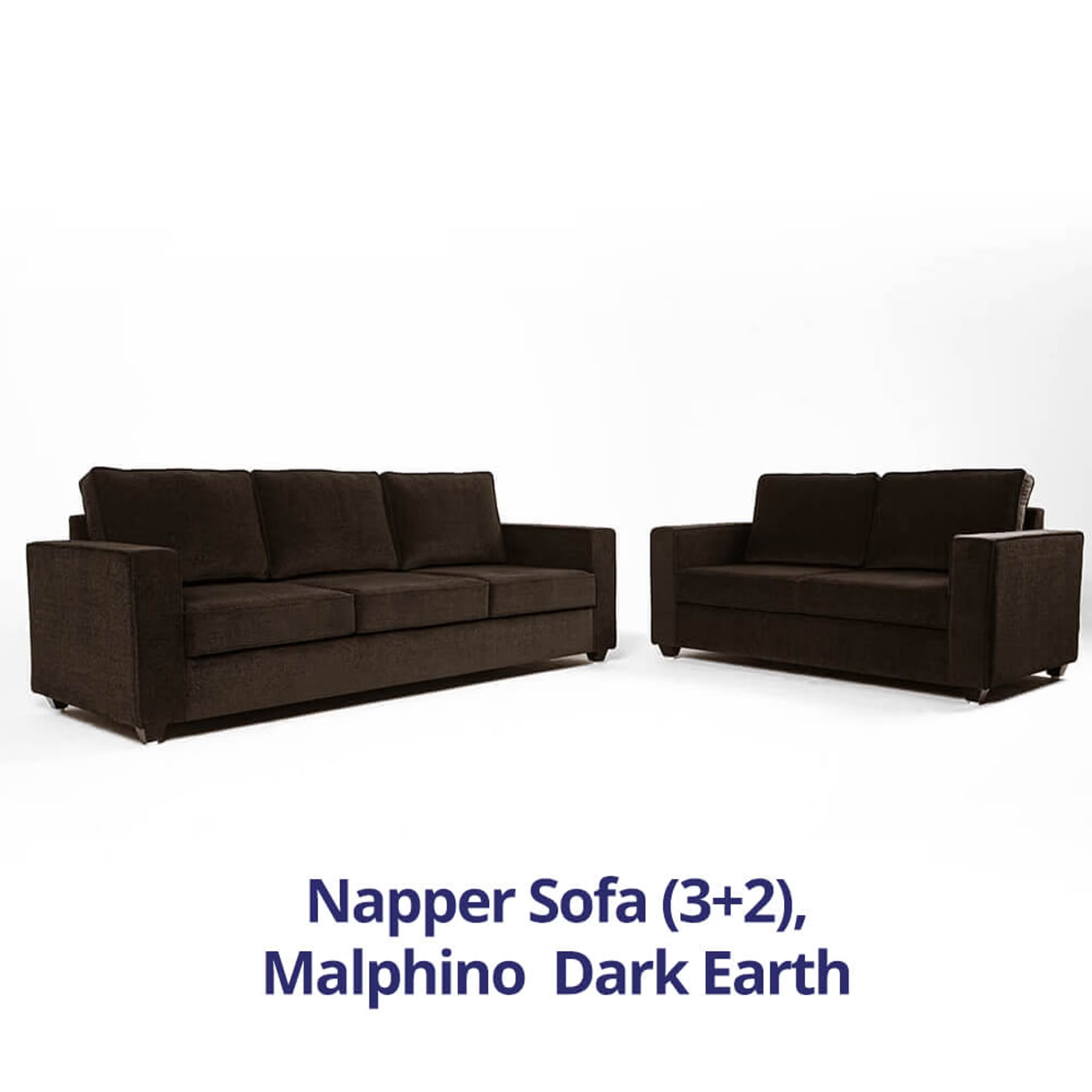 Home 37 Wakefit Napper Sofa Set (3+2) Regular, Without Storage, 3+2, Dark Earth