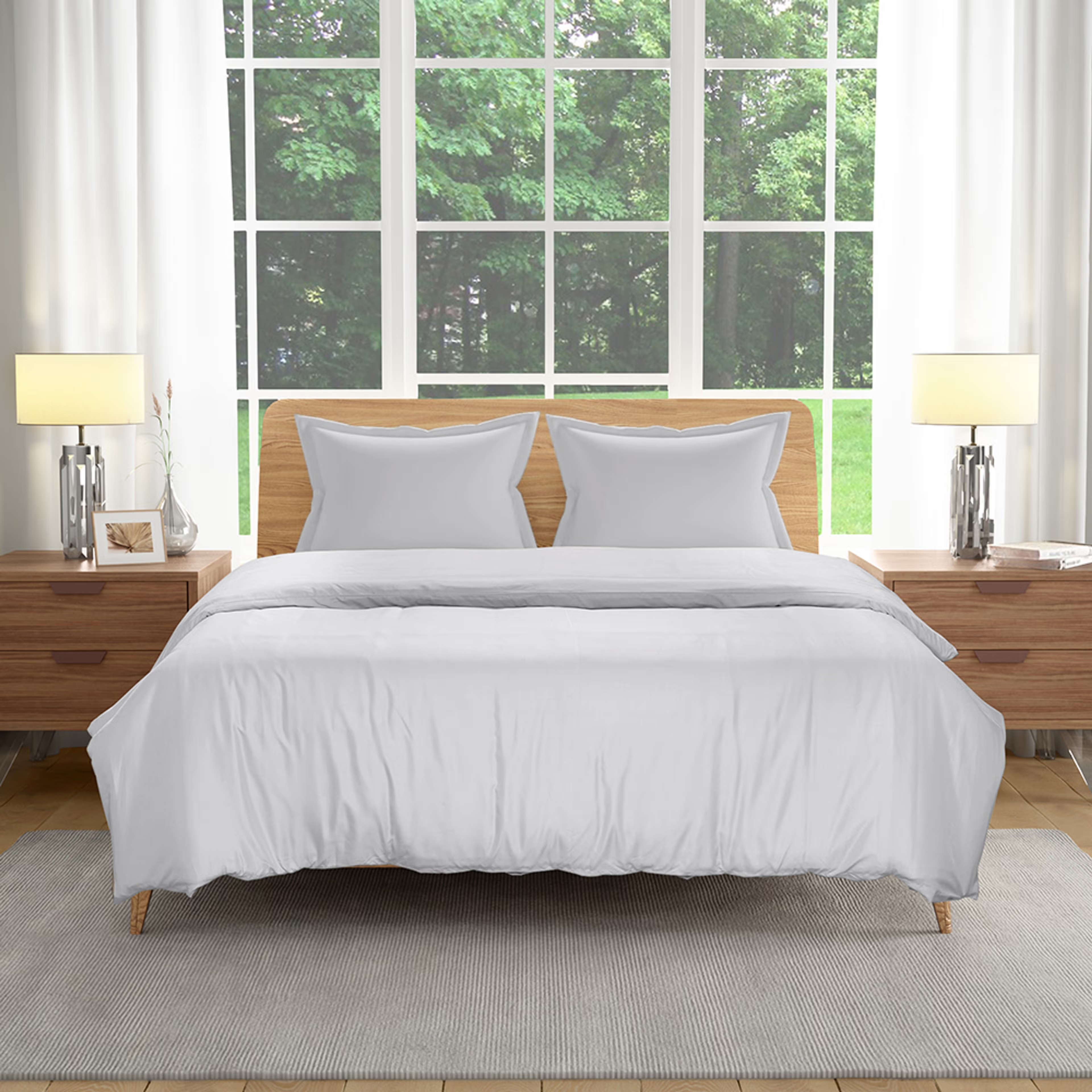 Duvet Cover | Cover for Comforter, Razzai and Duvet with 1 Pillow Cover Super Soft mirco, Grey, Single 90"x60" 2 Duvet Cover | Cover for Comforter, Razzai and Duvet with 1 Pillow Cover Super Soft mirco, Grey, Single 90"x60"