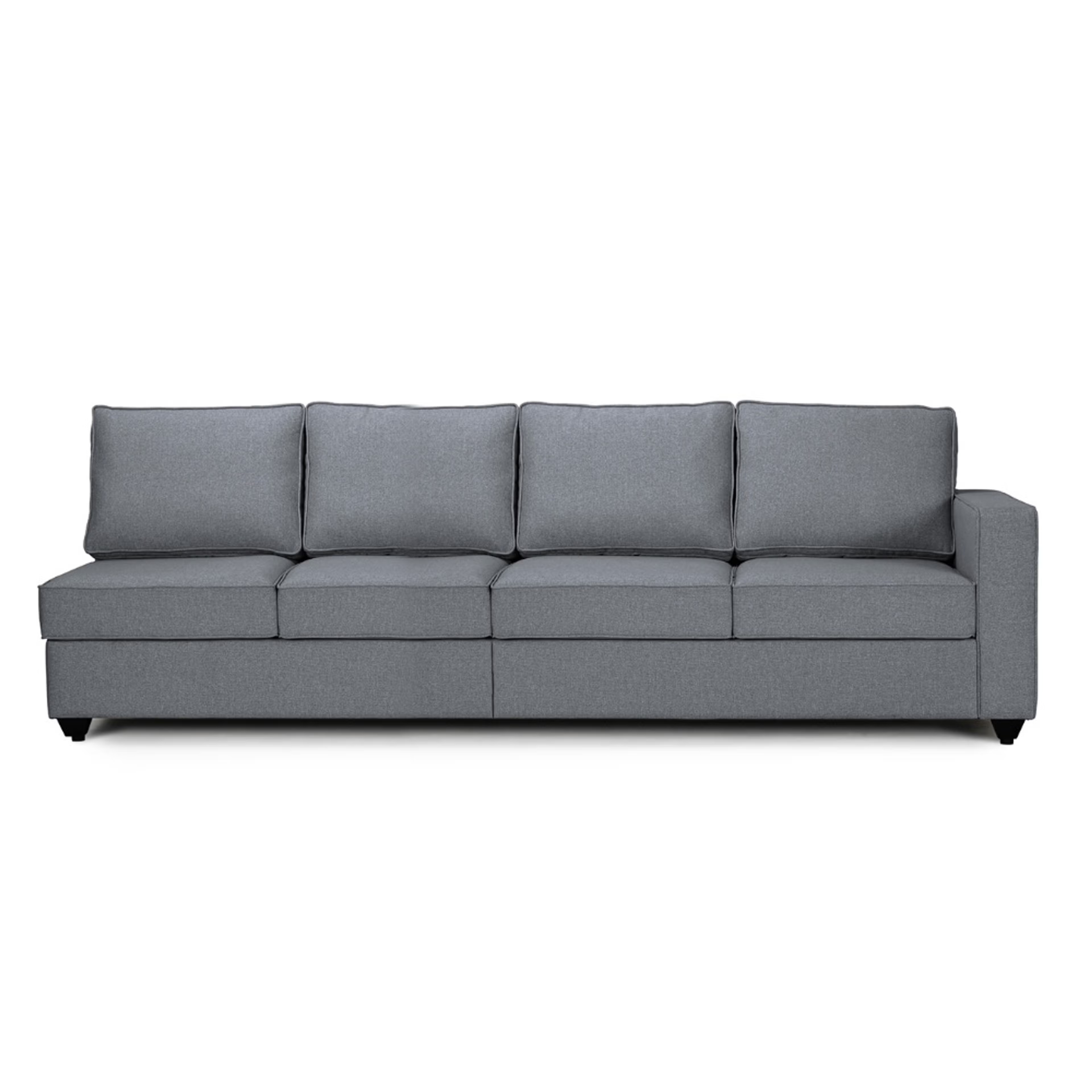 Home 40 Wakefit Napper L Shape Sofa Set (4 Seater + Left Aligned Chaise) Sectional, Without Storage, 4 + Left Aligned Chaise, Omega Blue
