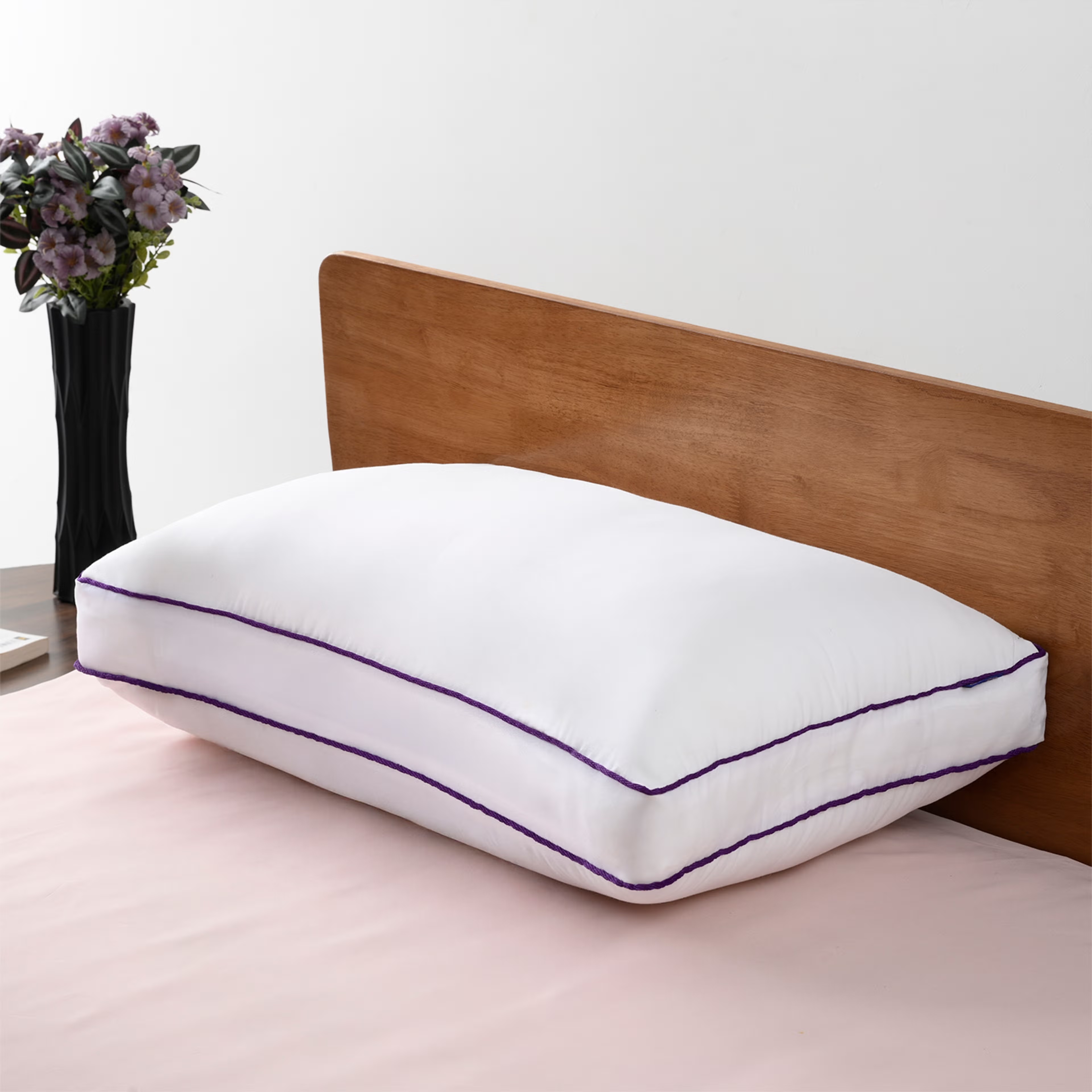 Hybrid Sleeping Pillow | Height Adjustable | Memory foam and Fibre Combination | Breathable & Hypo-allergenic | Standard Size 27X16 inch | Hybrid Fill | White | Set of 1 Single