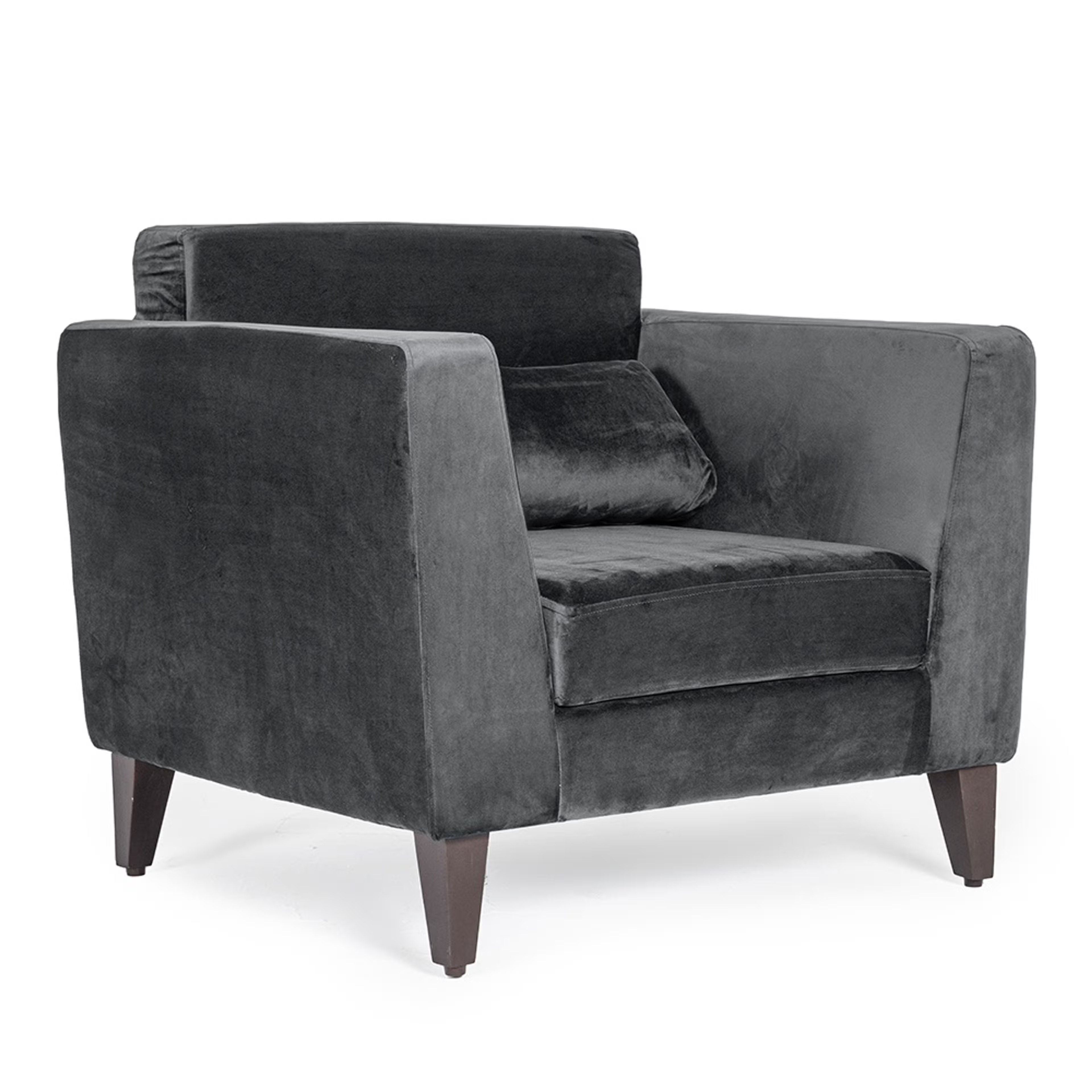 Wakefit SnoozePro Sofa - Single Seater - Velvet Space Grey Regular, 1 Seater, Space Grey 3 Wakefit SnoozePro Sofa - Single Seater - Velvet Space Grey Regular, 1 Seater, Space Grey