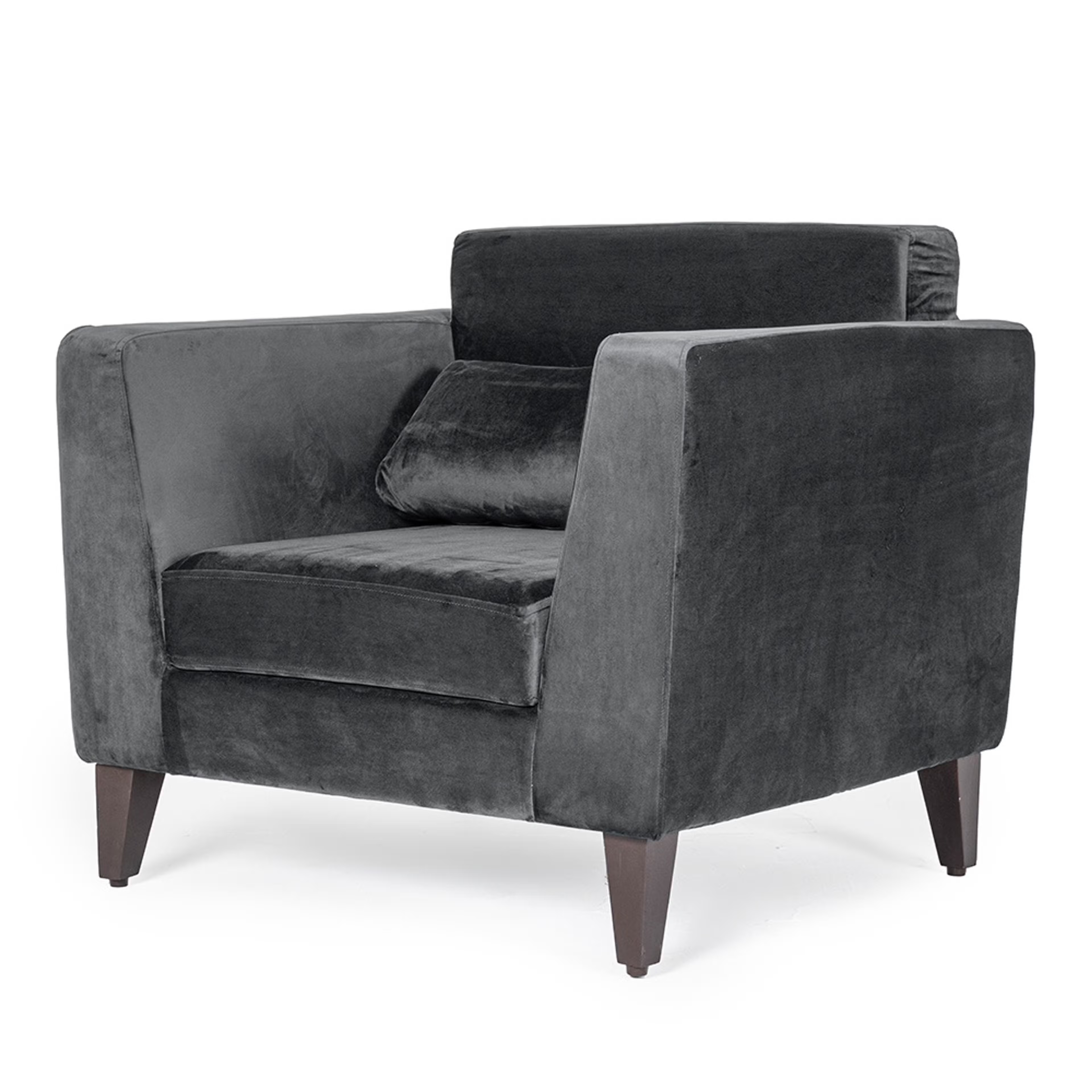 Wakefit SnoozePro Sofa - Single Seater - Velvet Space Grey Regular, 1 Seater, Space Grey 4 Wakefit SnoozePro Sofa - Single Seater - Velvet Space Grey Regular, 1 Seater, Space Grey
