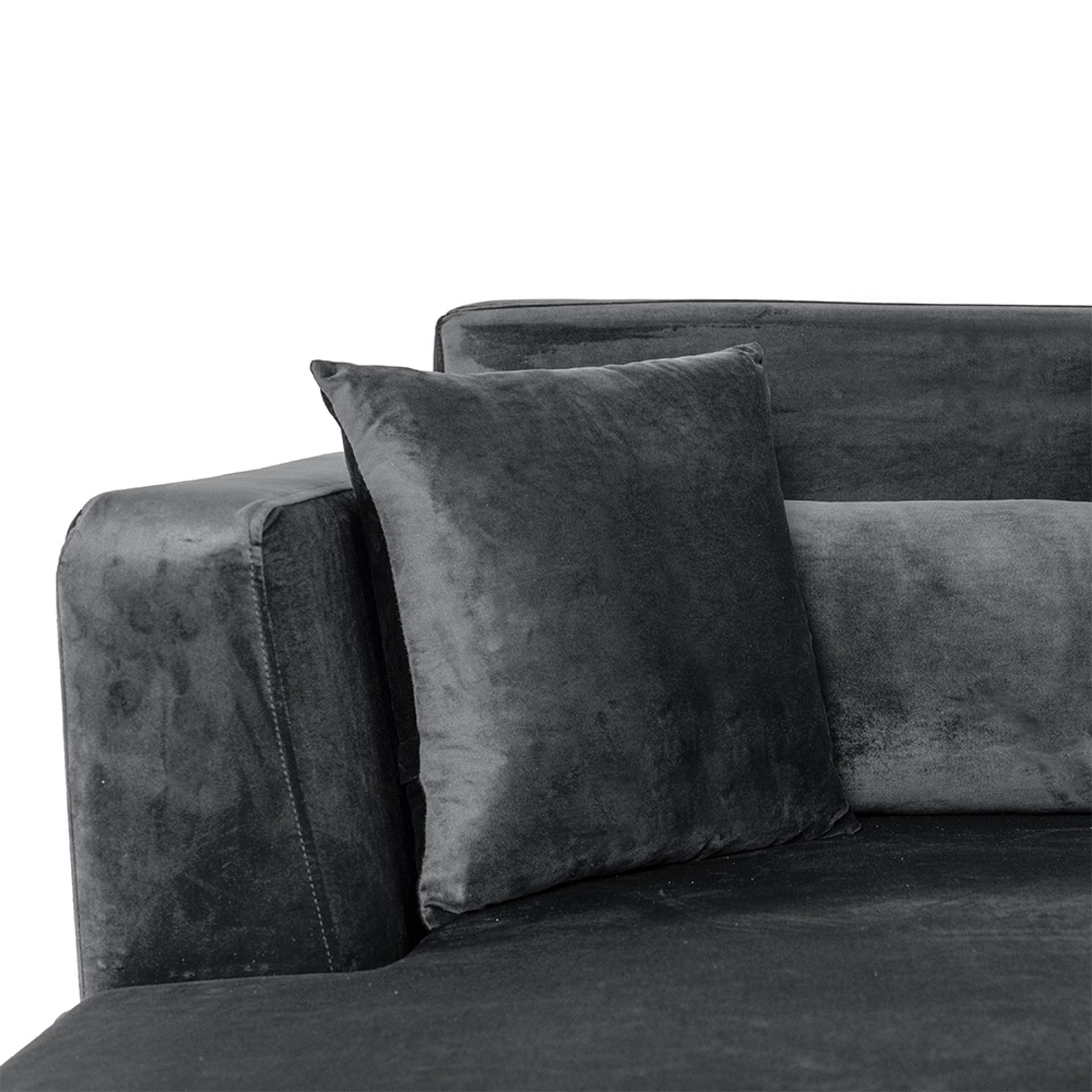 Wakefit SnoozePro Sofa - Single Seater - Velvet Space Grey Regular, 1 Seater, Space Grey 5 Wakefit SnoozePro Sofa - Single Seater - Velvet Space Grey Regular, 1 Seater, Space Grey