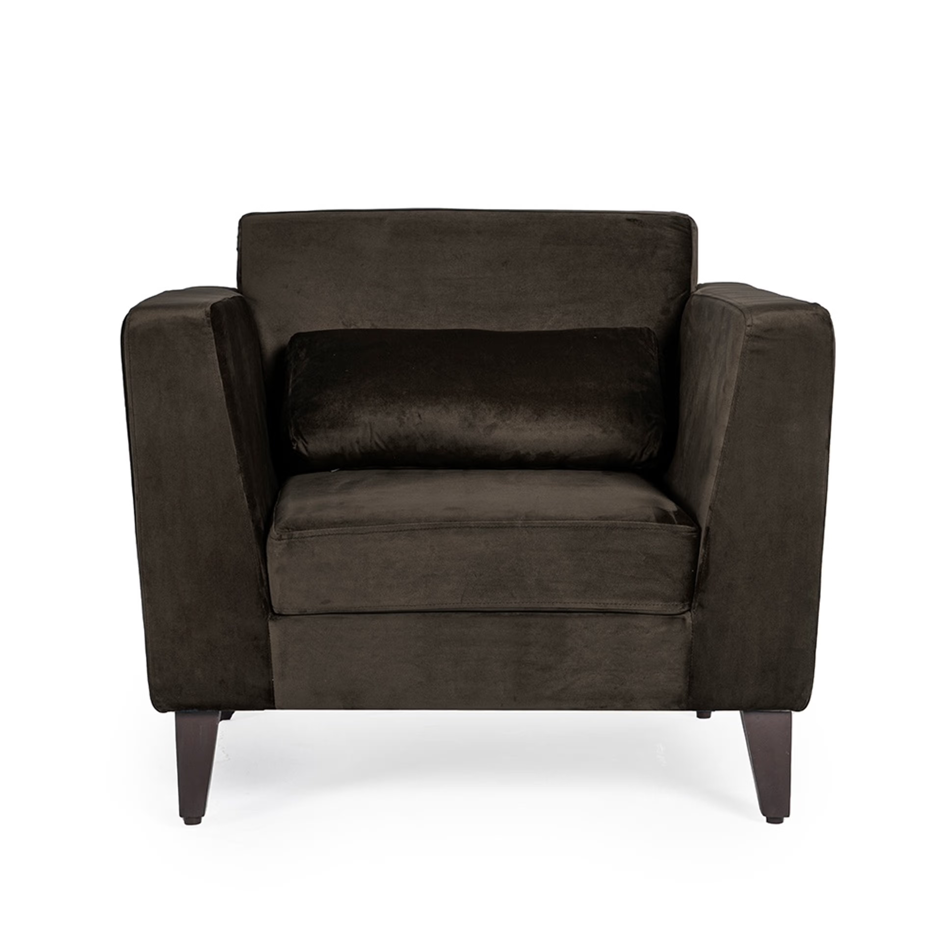 Home 30 Wakefit SnoozePro Sofa - Single Seater - Velvet Stone Regular, 1 Seater, Stone