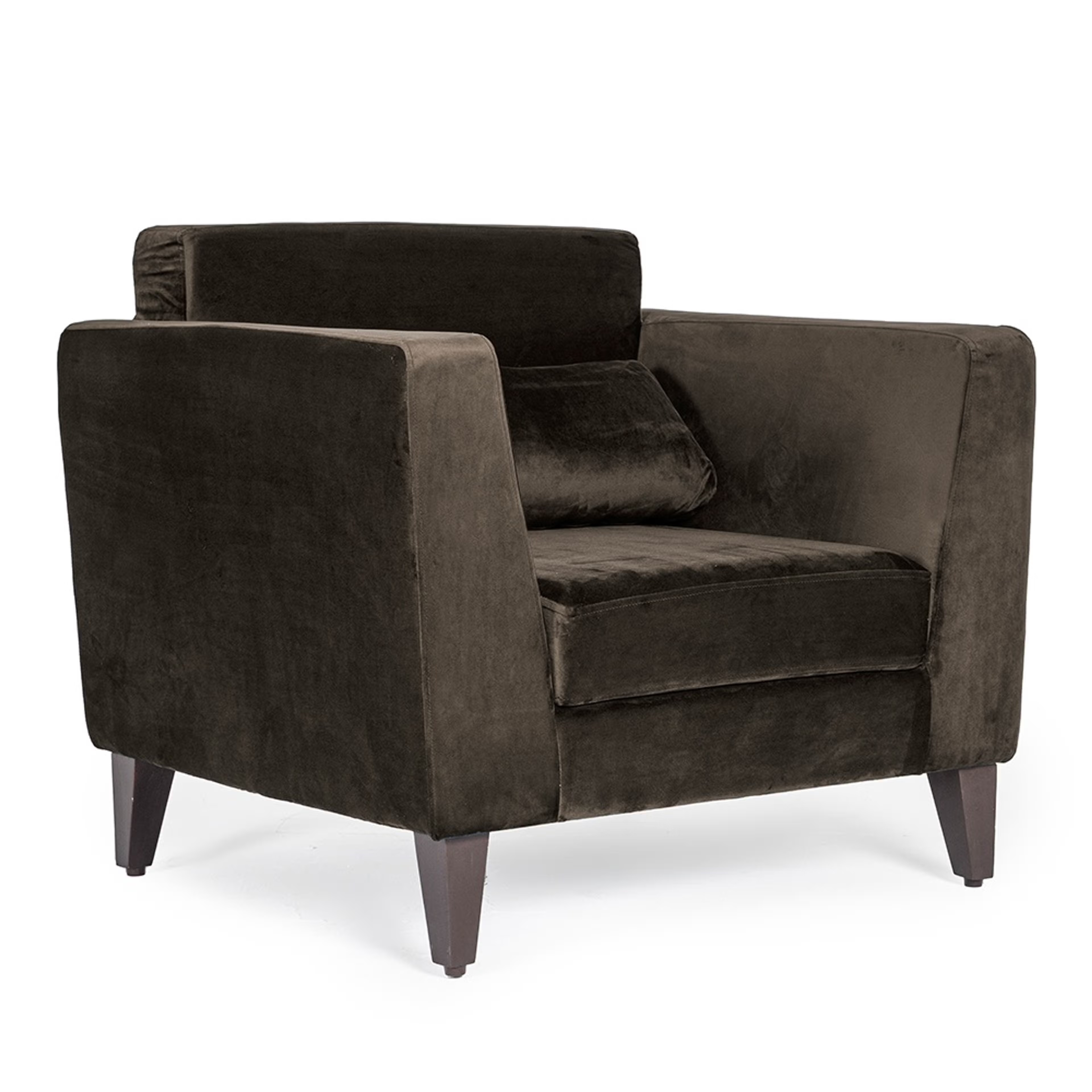 Home 32 Wakefit SnoozePro Sofa - Single Seater - Velvet Stone Regular, 1 Seater, Stone