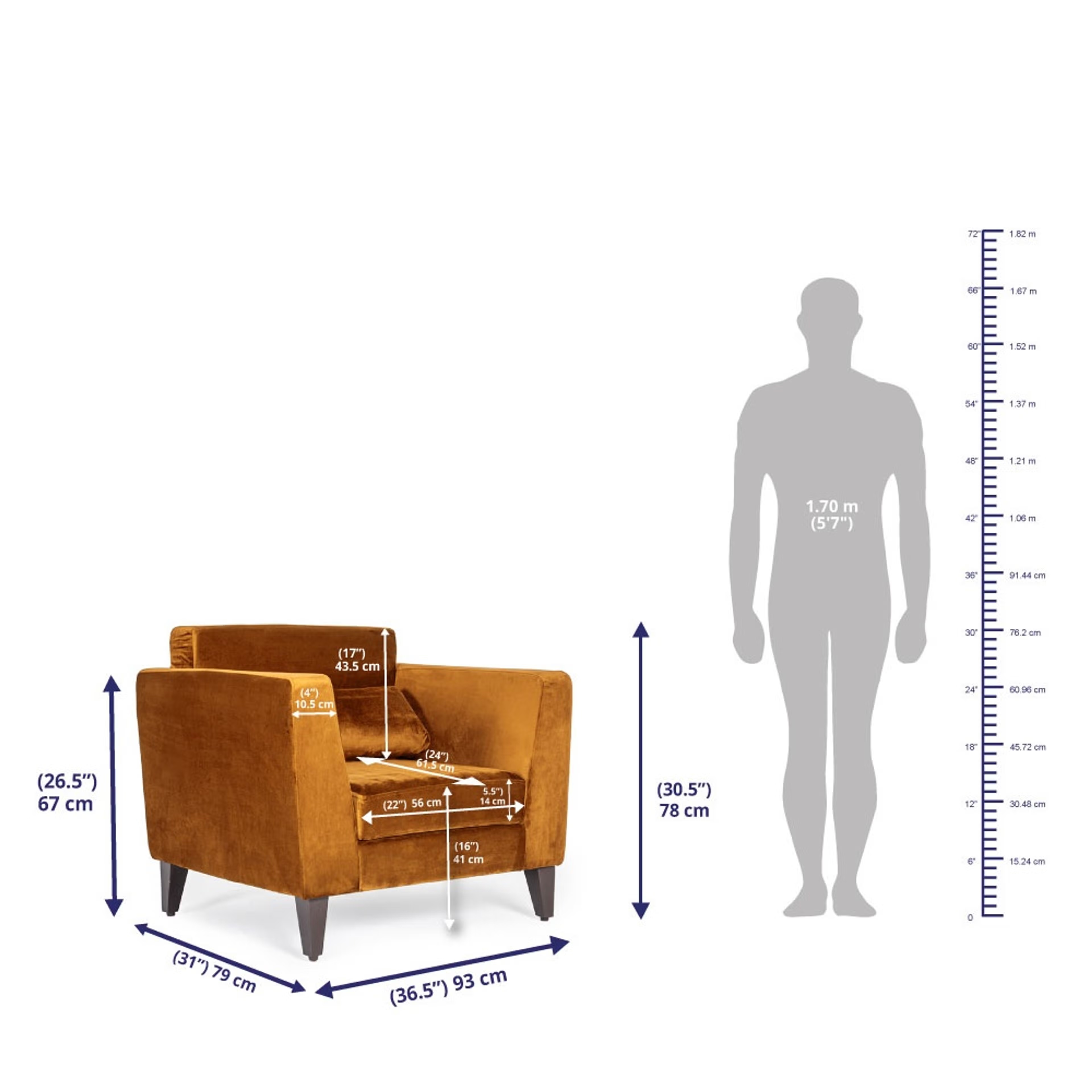Wakefit SnoozePro Sofa Set - (2+1+1) - Velvet Amber Regular, 2 Seater + 1 Seater + 1 Seater, Amber 6 Wakefit SnoozePro Sofa Set - (2+1+1) - Velvet Amber Regular, 2 Seater + 1 Seater + 1 Seater, Amber
