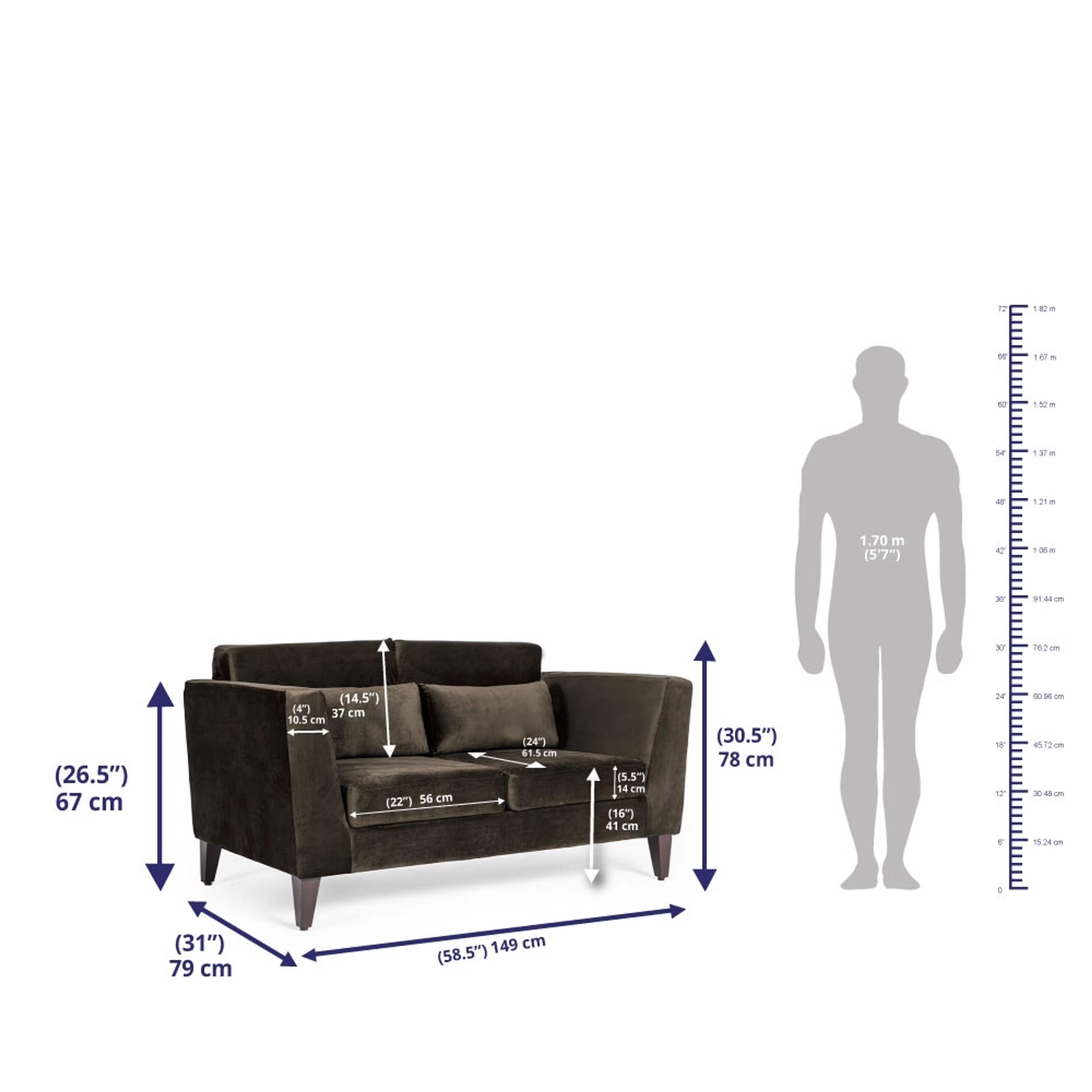 Wakefit SnoozePro Sofa Set - (2+1+1) - Velvet Stone Regular, 2 Seater + 1 Seater + 1 Seater, Stone 5 Wakefit SnoozePro Sofa Set - (2+1+1) - Velvet Stone Regular, 2 Seater + 1 Seater + 1 Seater, Stone