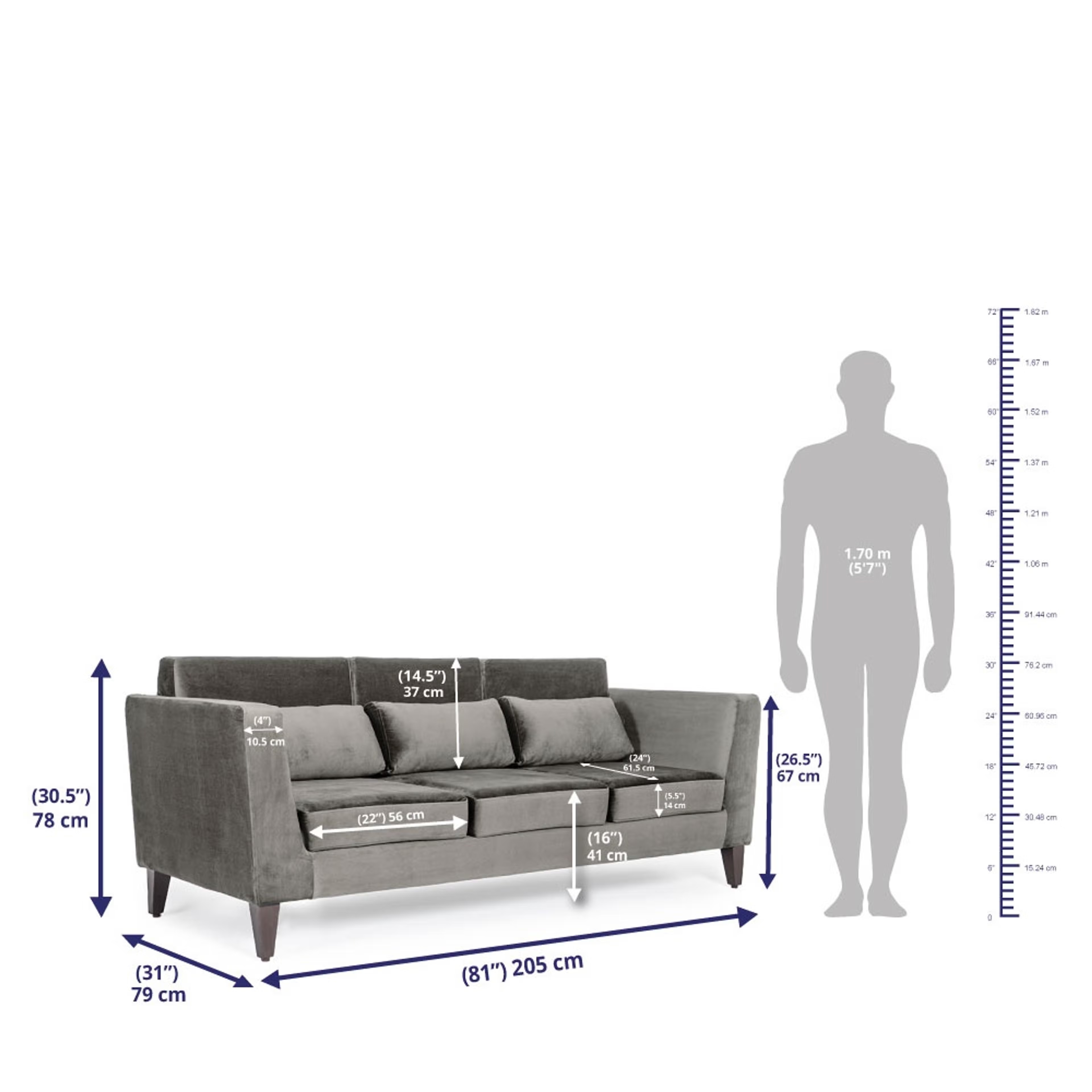 Wakefit SnoozePro Sofa Set - (3+2) - Velvet Tuscan Tan Regular, 3 Seater + 2 Seater, Tuscan Tan 5 Wakefit SnoozePro Sofa Set - (3+2) - Velvet Tuscan Tan Regular, 3 Seater + 2 Seater, Tuscan Tan