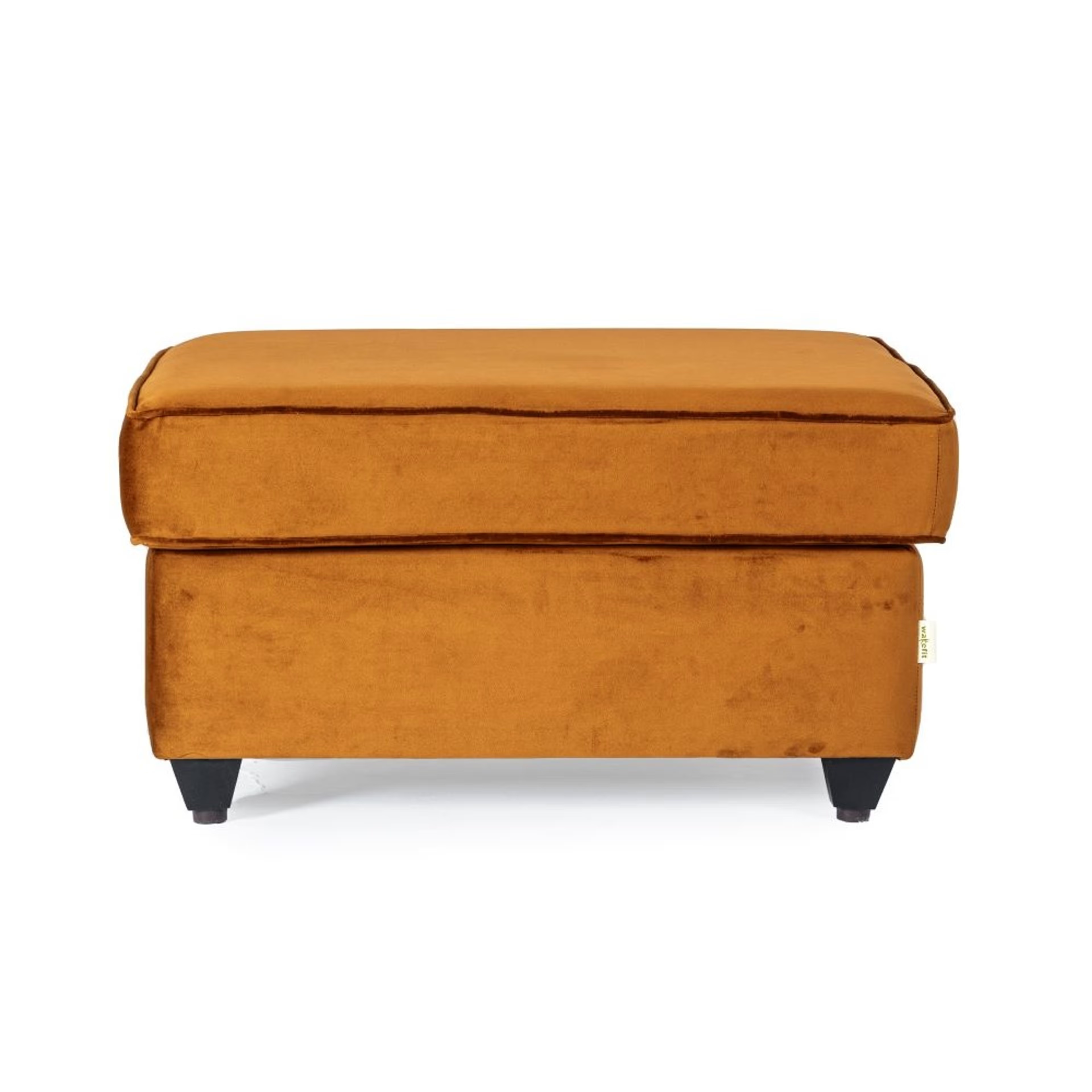 Wakefit SnoozePro Ottoman - Velvet Amber Regular, Ottoman, Amber