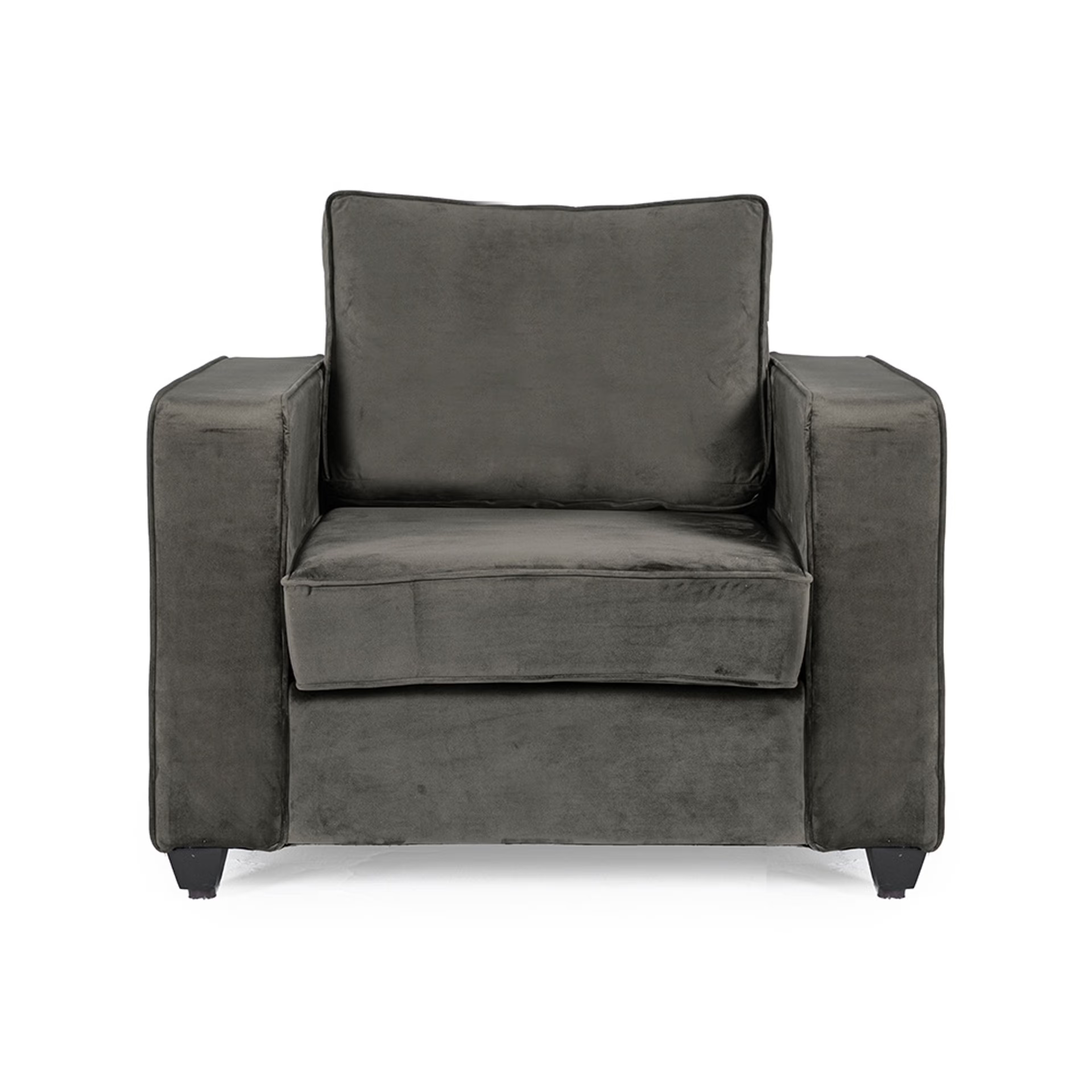 Wakefit Napper Sofa - Single Seater - Vel Tuscan Tan Regular, Without Storage, 1, Tuscan Tan