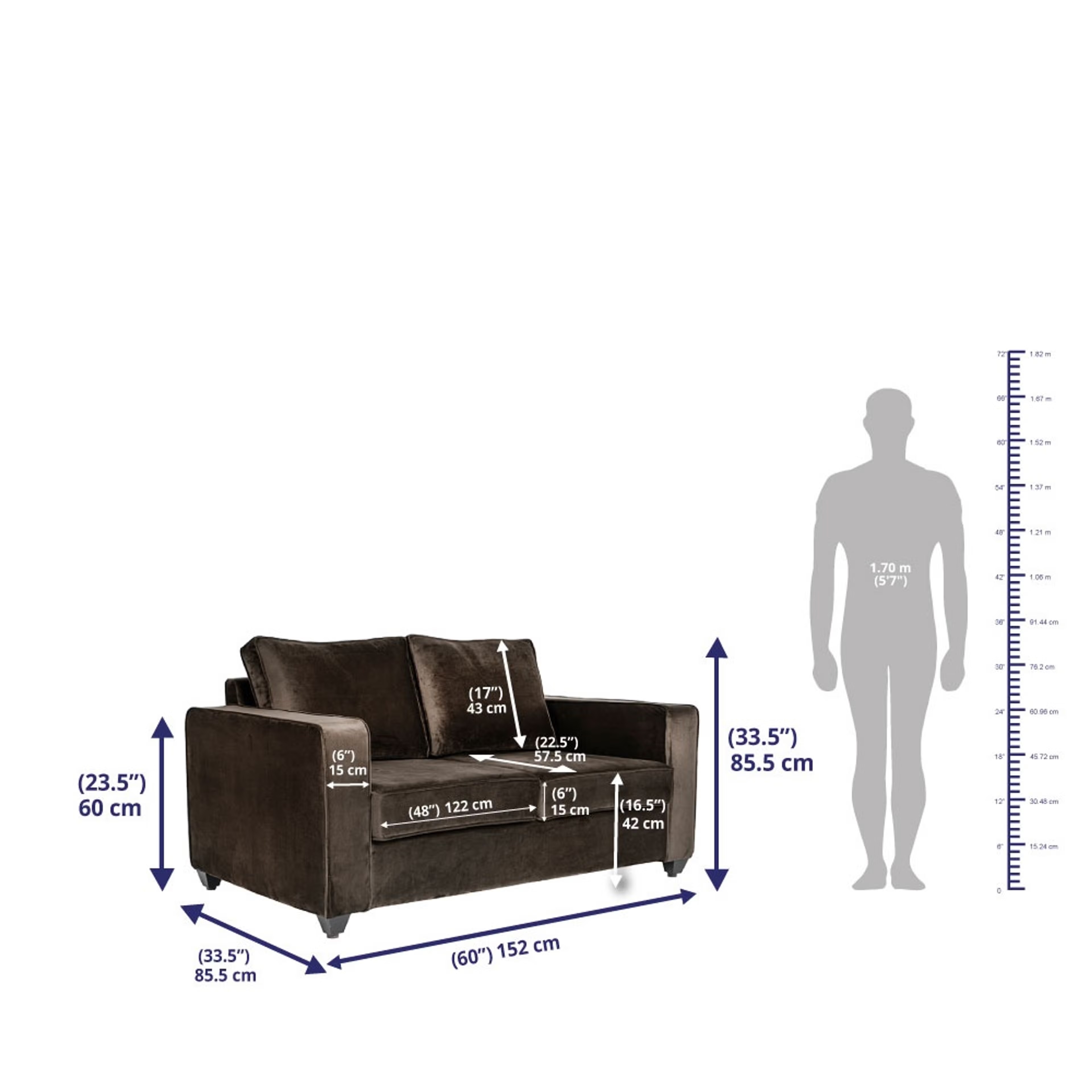 Wakefit Napper Sofa Set - (2+1+1) - Velvet Stone Regular, Without Storage, 2+1+1, Stone 4 Wakefit Napper Sofa Set - (2+1+1) - Velvet Stone Regular, Without Storage, 2+1+1, Stone