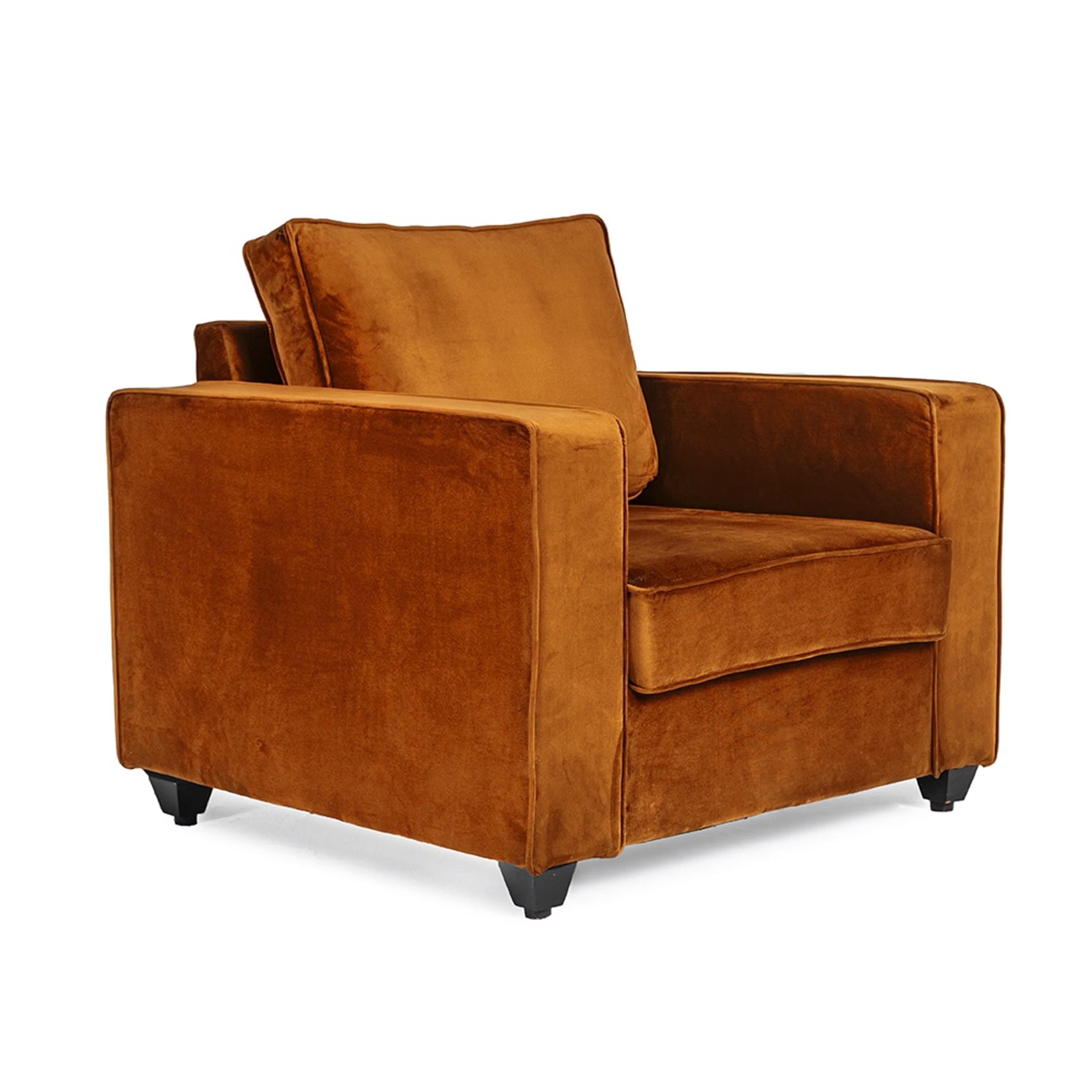 Wakefit Napper Sofa Set - (3+2+1) - Velvet Amber Regular, Without Storage, 3+2+1, Amber 12 Wakefit Napper Sofa Set - (3+2+1) - Velvet Amber Regular, Without Storage, 3+2+1, Amber