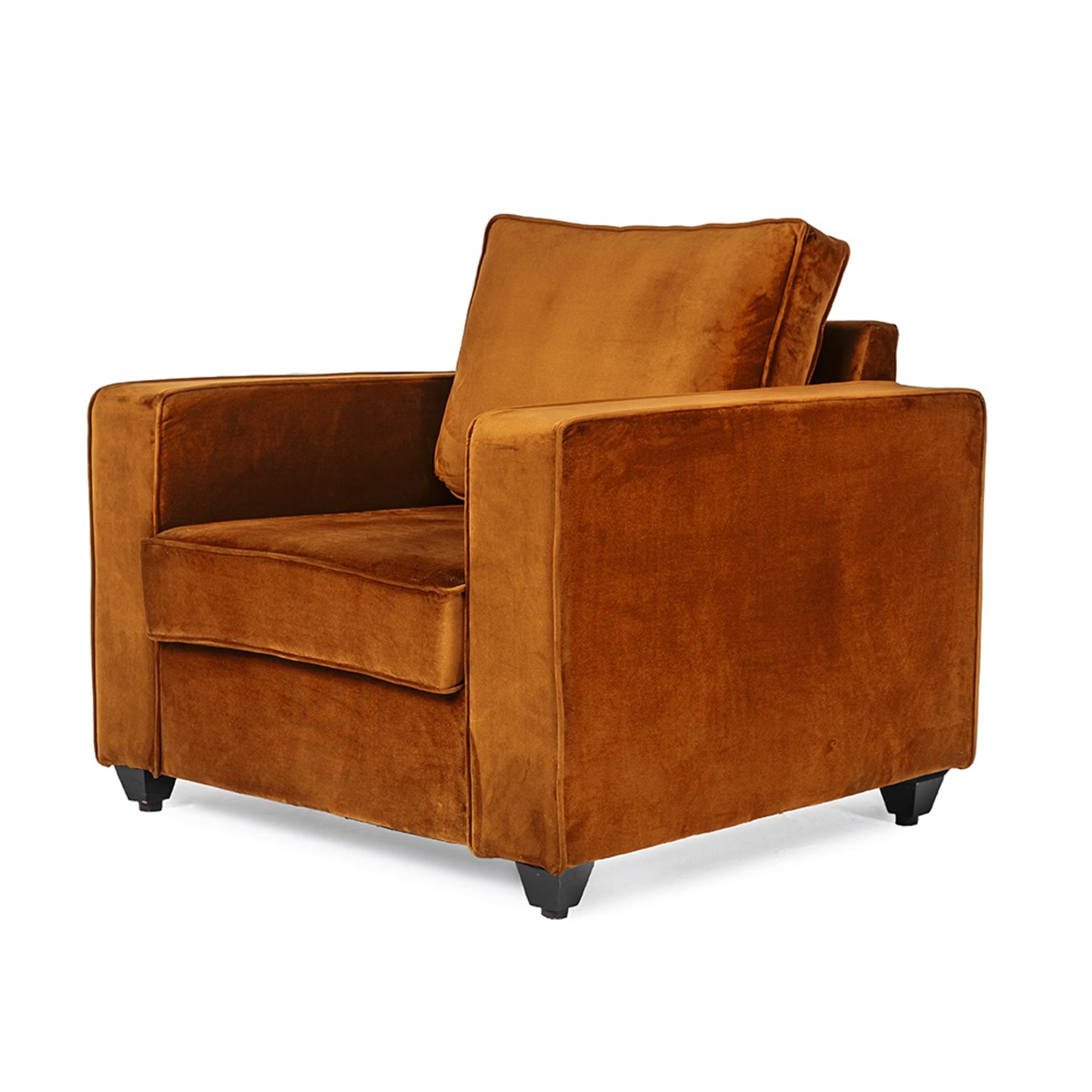 Wakefit Napper Sofa Set - (3+2+1) - Velvet Amber Regular, Without Storage, 3+2+1, Amber 13 Wakefit Napper Sofa Set - (3+2+1) - Velvet Amber Regular, Without Storage, 3+2+1, Amber
