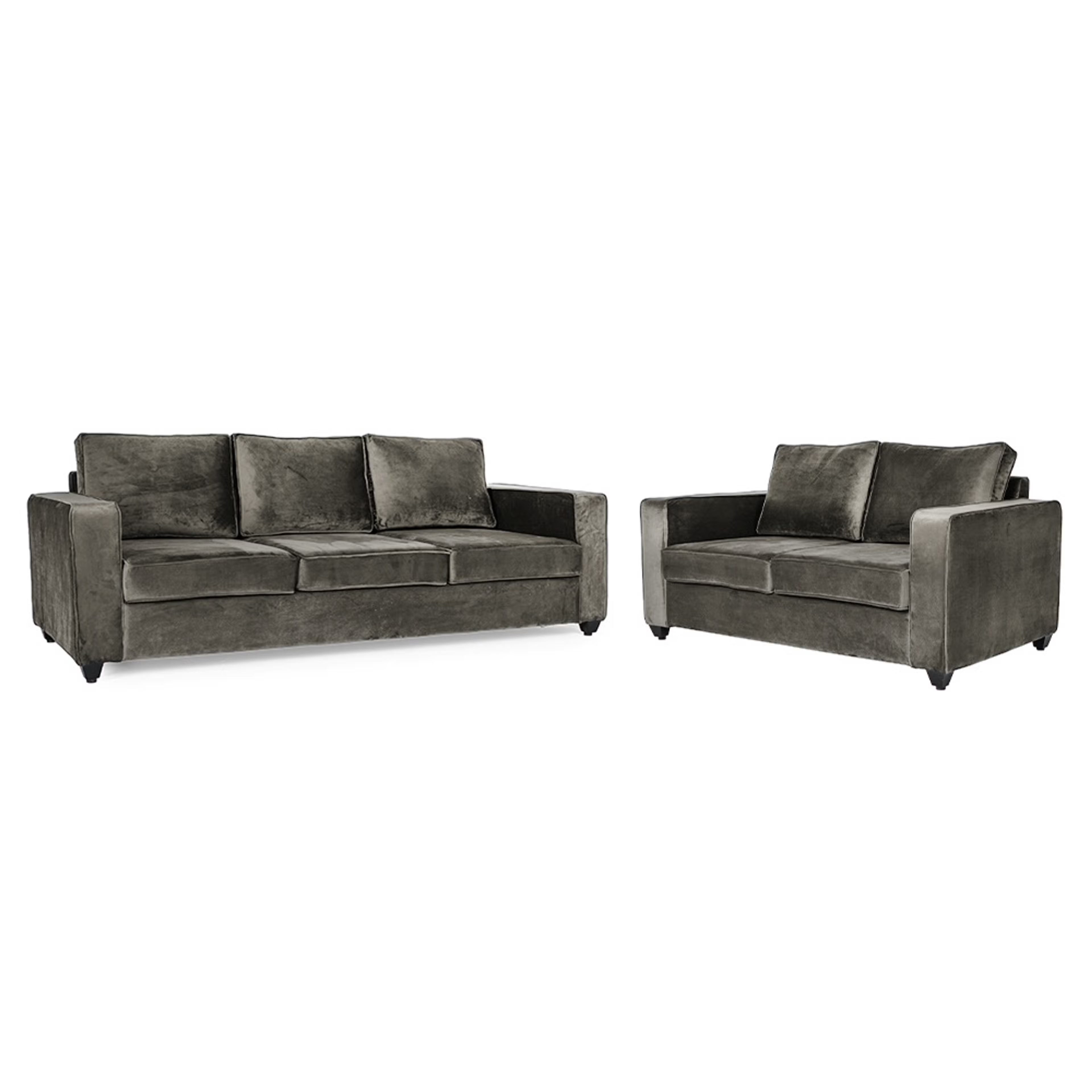 Wakefit Napper Sofa Set - (3+2) - Velvet Tuscan Tan Regular, Without Storage, 3+2, Tuscan Tan