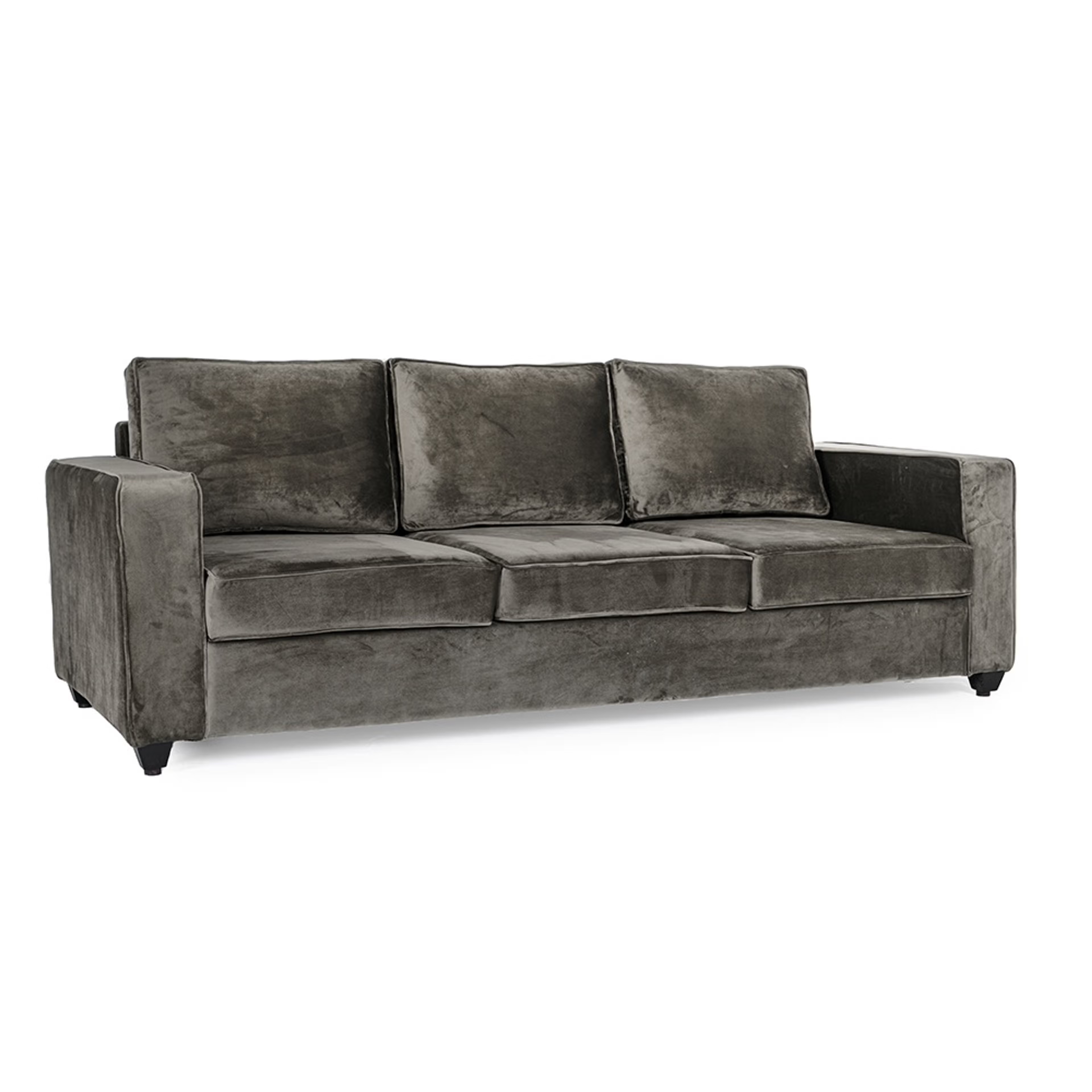 Home 26 Wakefit Napper Sofa - Three Seater - Vel Tuscan Tan Regular, Without Storage, 3, Tuscan Tan