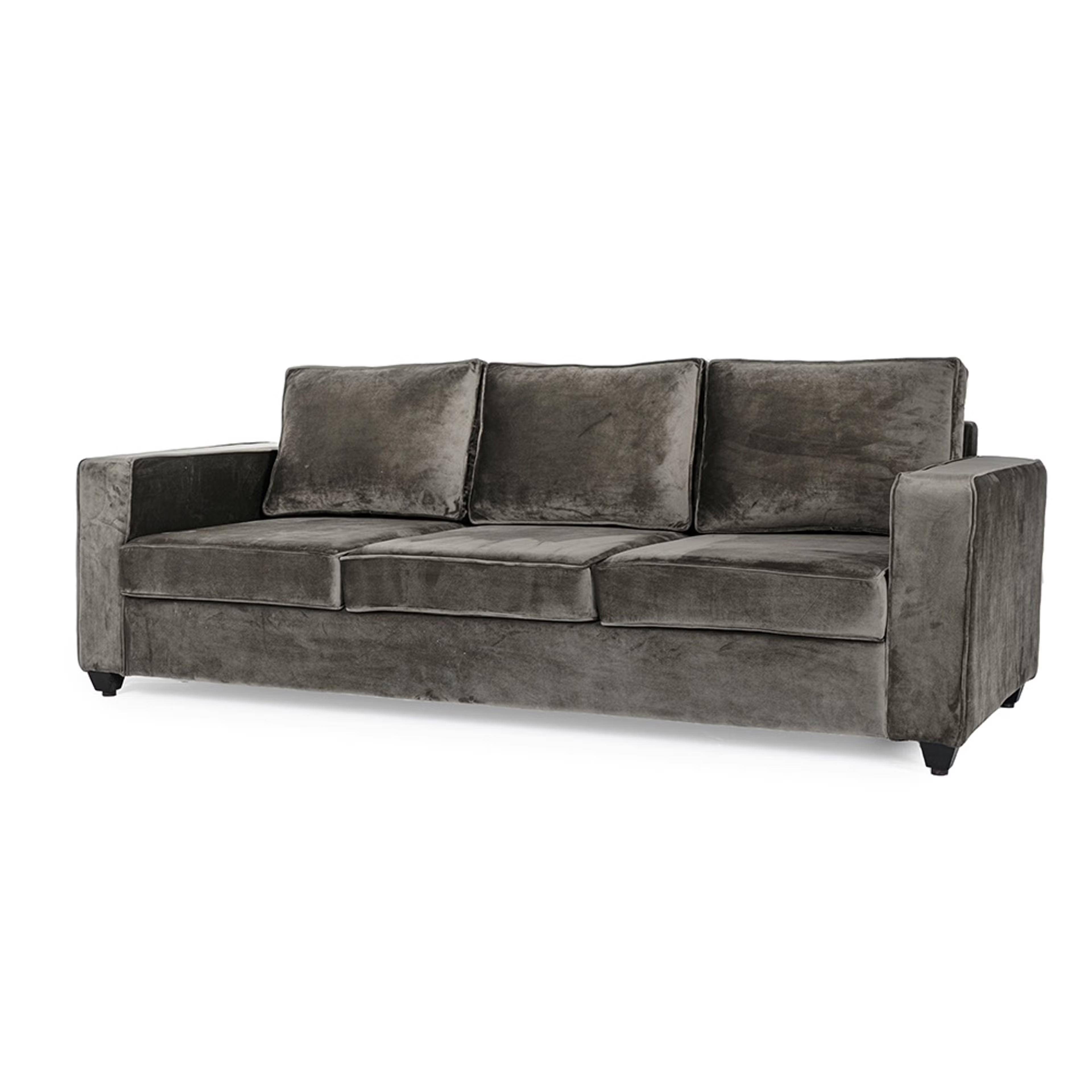 Home 27 Wakefit Napper Sofa - Three Seater - Vel Tuscan Tan Regular, Without Storage, 3, Tuscan Tan
