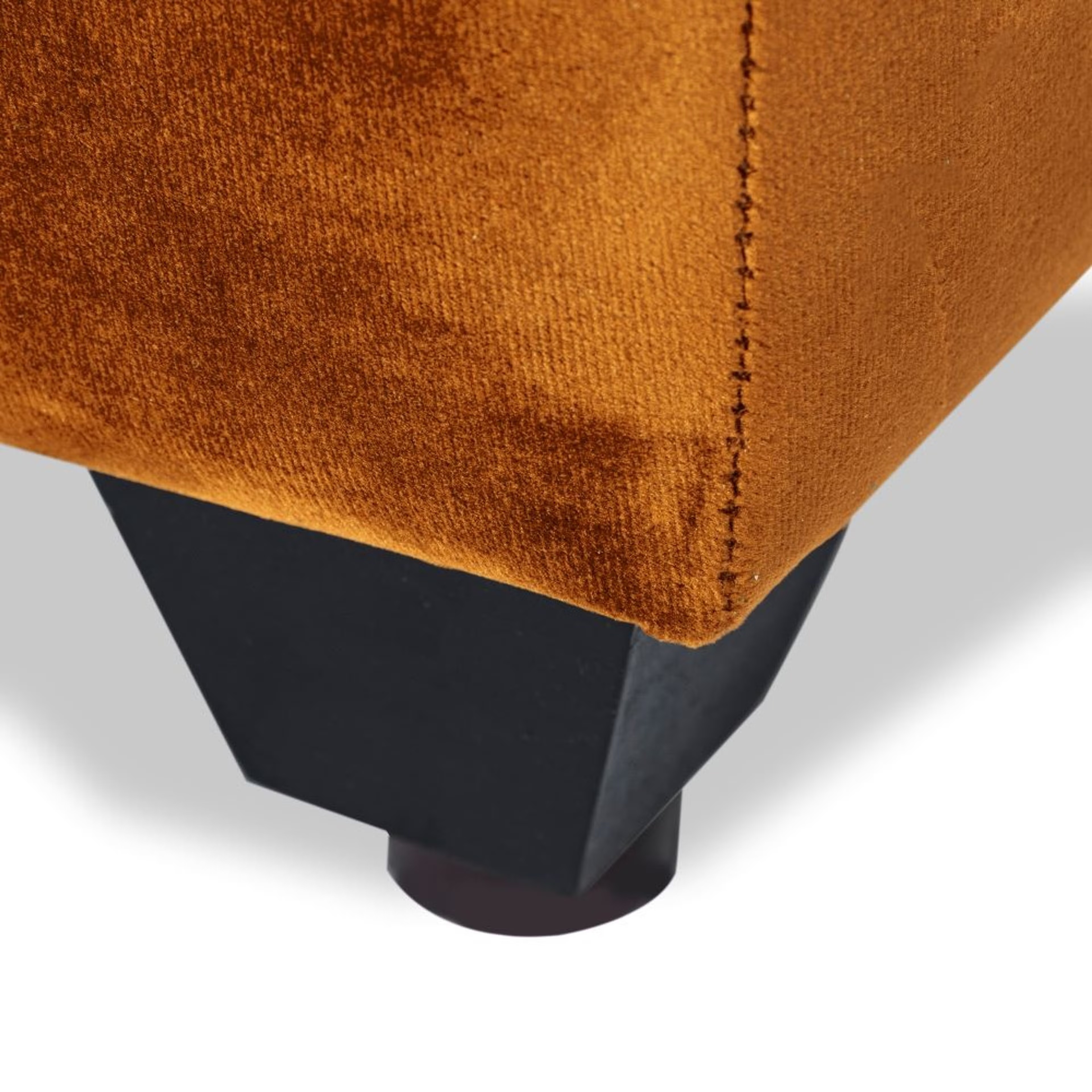 Wakefit Napper Ottoman - Velvet Amber Regular, Without Storage, Ottoman, Amber 4 Wakefit Napper Ottoman - Velvet Amber Regular, Without Storage, Ottoman, Amber