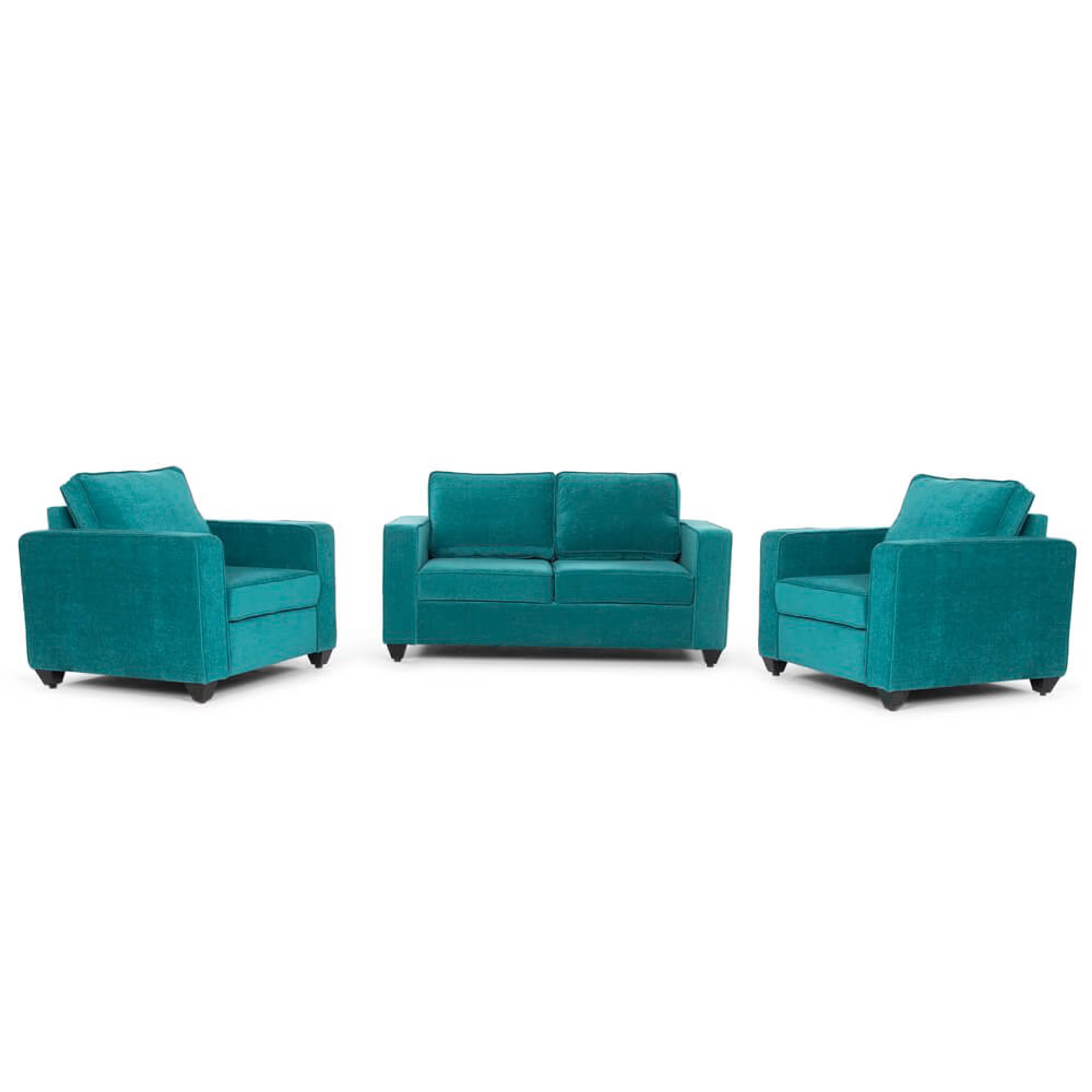 Home 39 Wakefit Napper Sofa Set (2+1+1) Regular, Without Storage, 2+1+1, Malibu Green