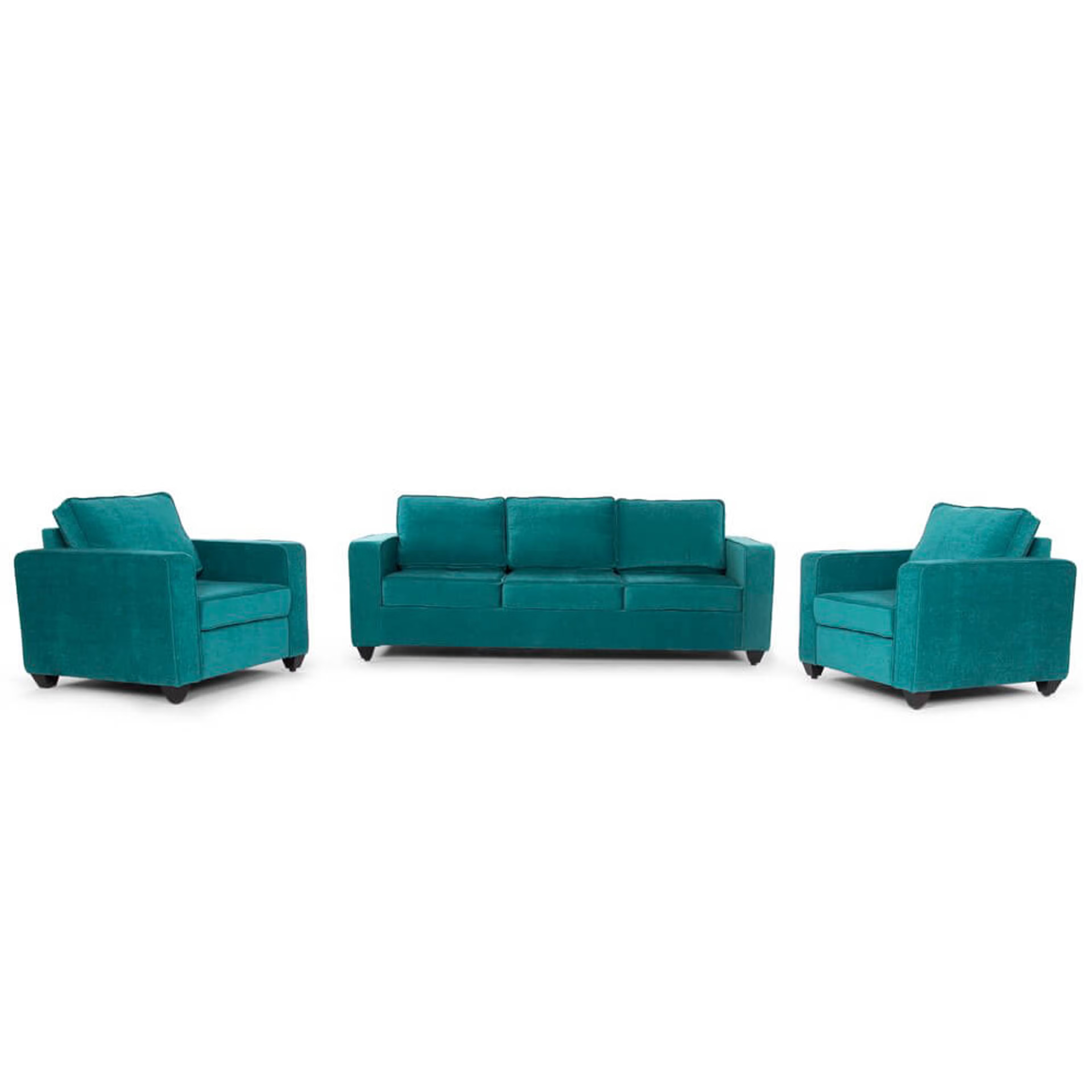 Home 30 Wakefit Napper Sofa Set (3+1+1) Regular, Without Storage, 3+1+1, Malibu Green