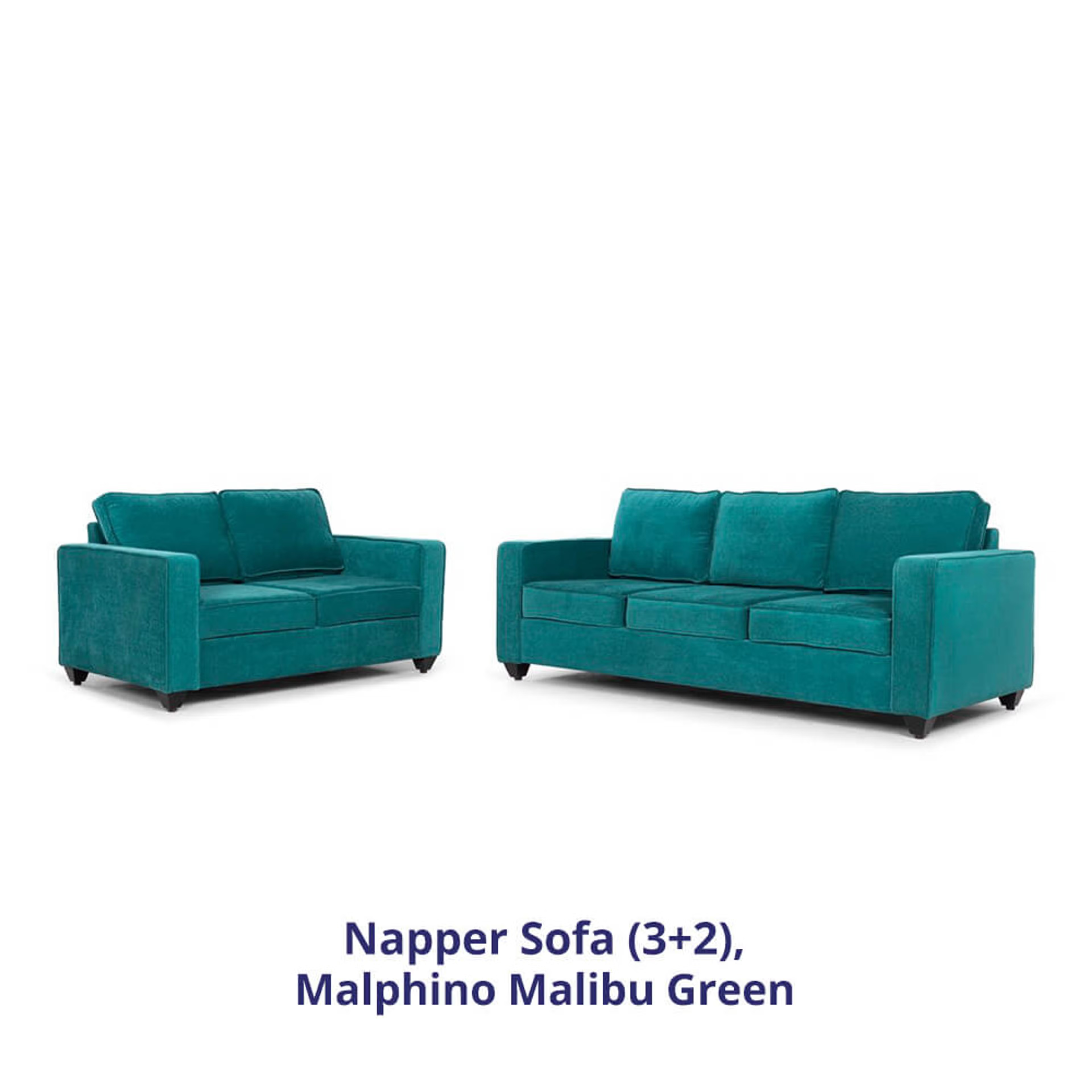Home 29 Wakefit Napper Sofa Set (3+2) Regular, Without Storage, 3+2, Malibu Green