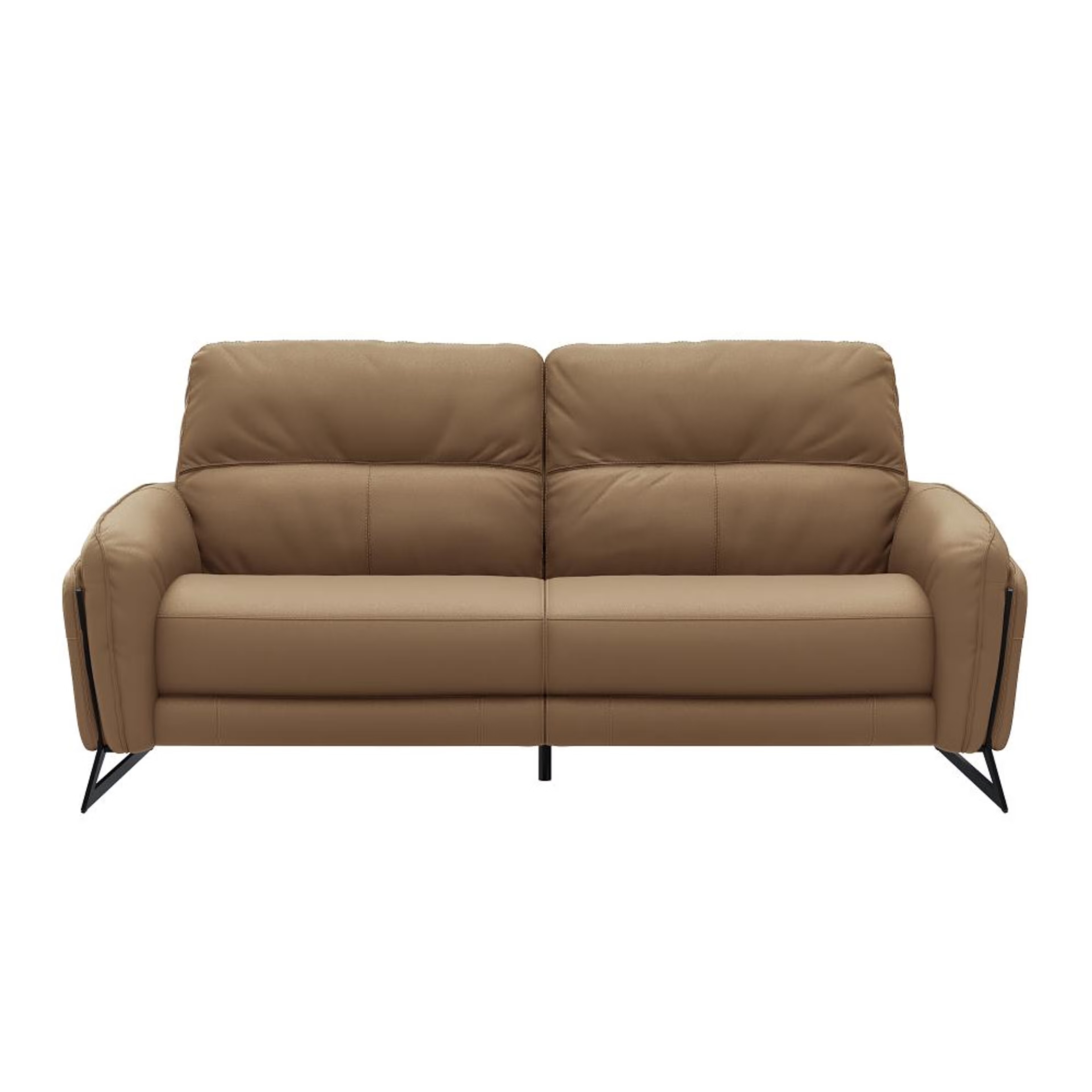 Home 28 Wakefit Todi Sofa Without Motion - Three Seater Regular, Without Motion, 3 Seater, Cappuccino