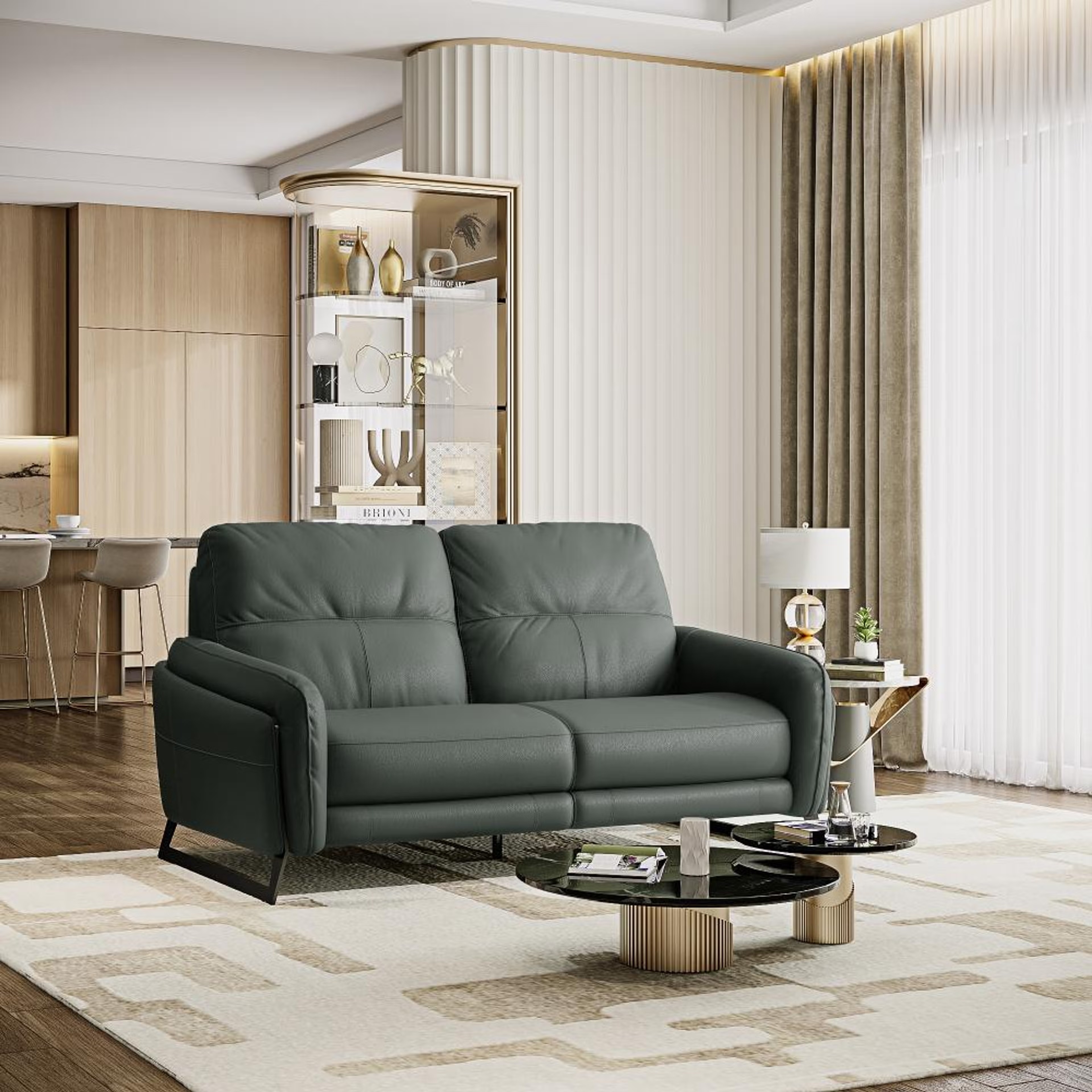 Wakefit Todi Sofa Without Motion - Two Seater Regular, Without Motion, 2 Seater, Forest Green