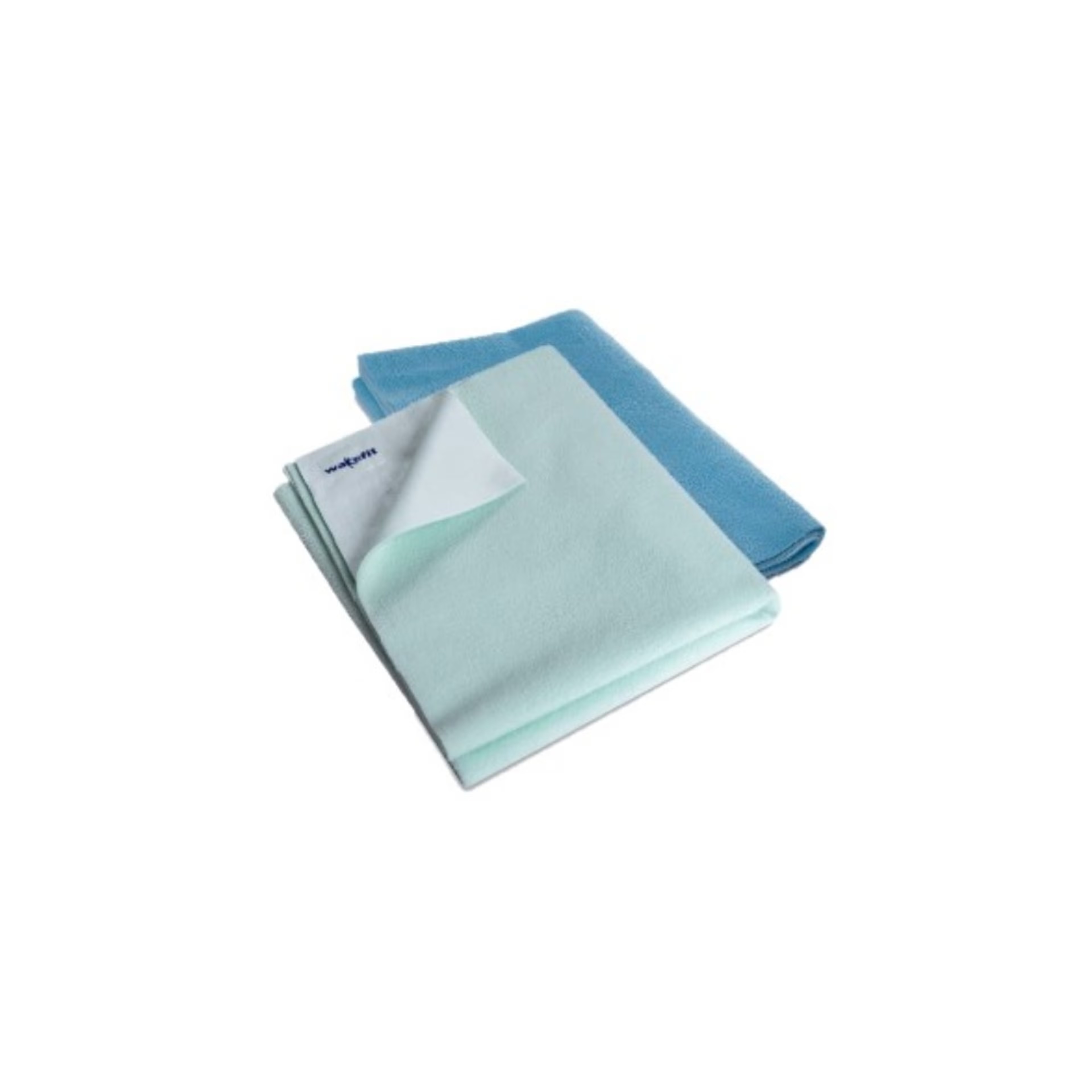 Daffy Waterproof Dry Sheets - Medium (70cm x 1m) (Aqua Blue and Sea Green) (Set of 2) Medium, Set of 2, Aqua Blue & Sea Green