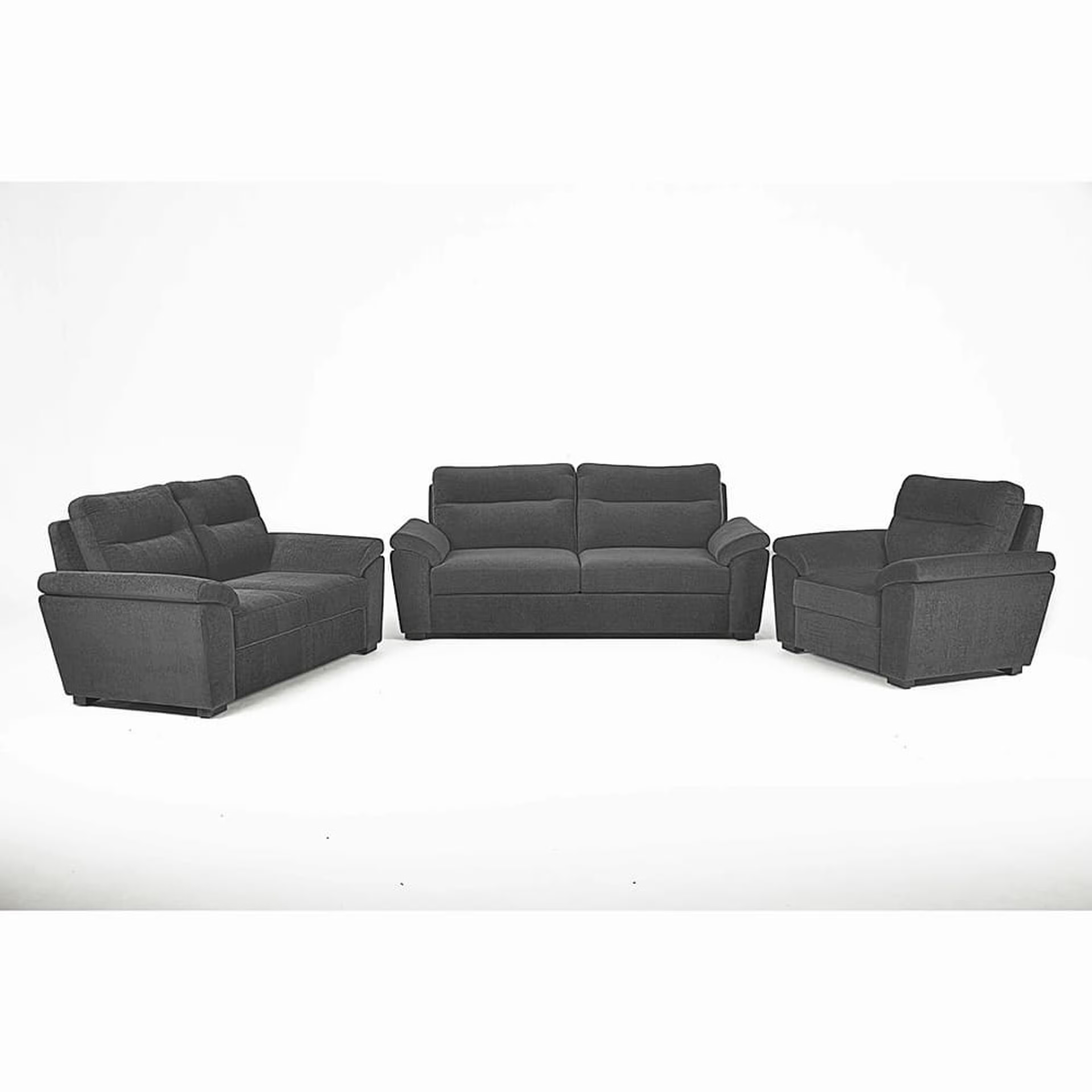 Home 35 Wakefit Lounger Sofa Set (3+2+1) Regular, Set (3+2+1), Malphino Smoke Grey