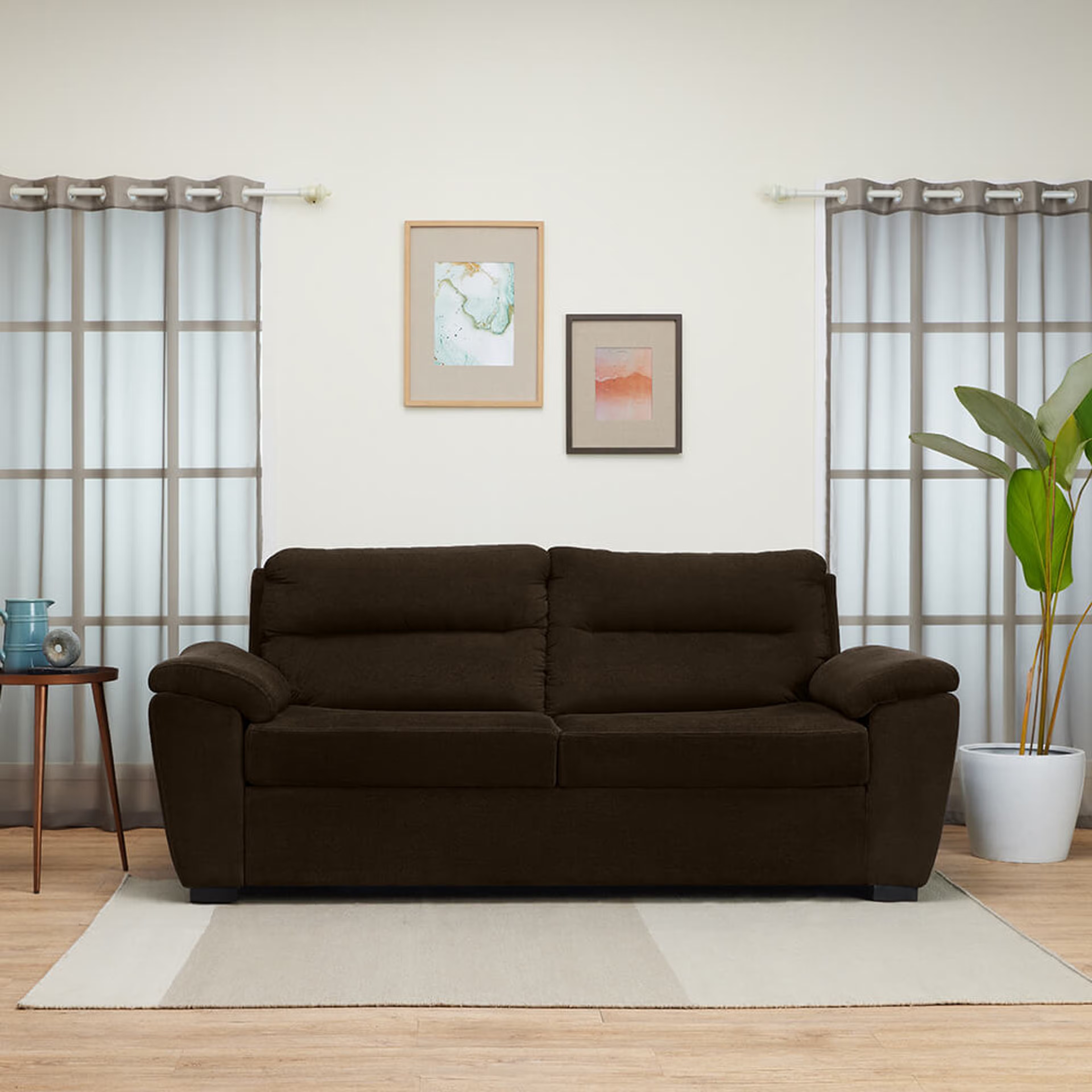 Home 28 Wakefit Lounger Sofa - Single Seater Regular, Single Seater, Malphino Dark Earth