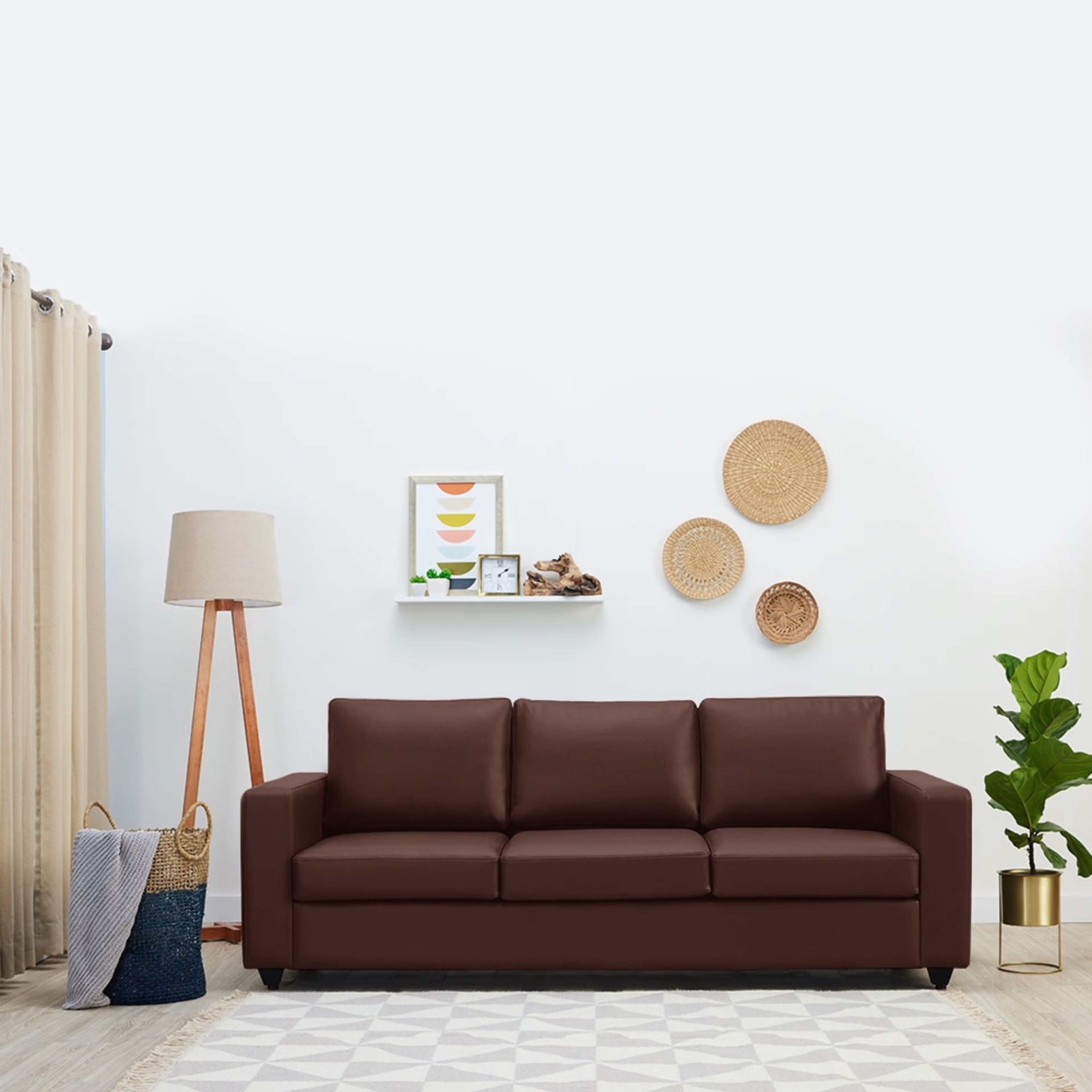 Wakefit Napper Sofa - Two Seater Regular, Without Storage, 2, Dark Fantasy