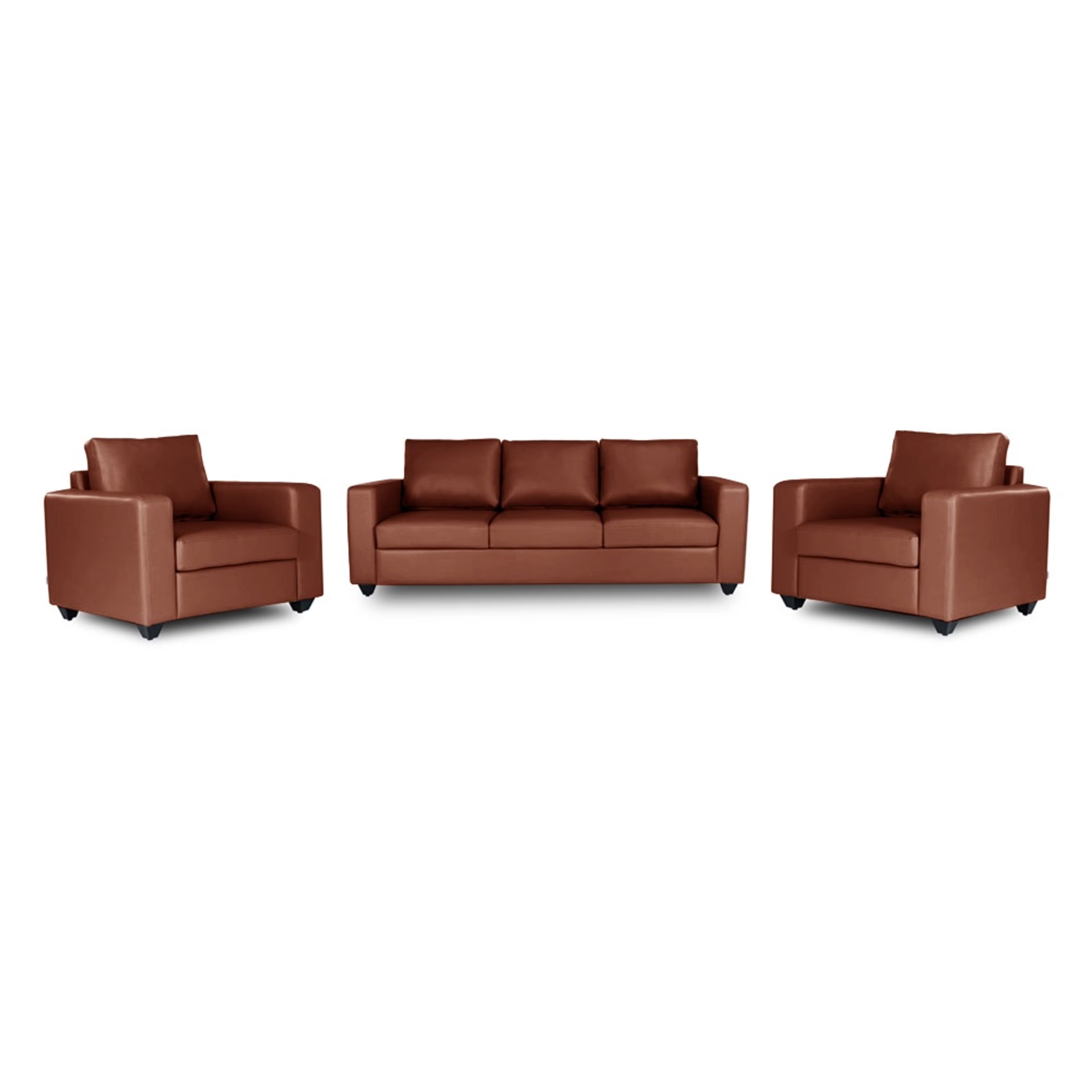 Home 37 Wakefit Napper Sofa Set (3+1+1) Regular, Without Storage, 3+1+1, Tan