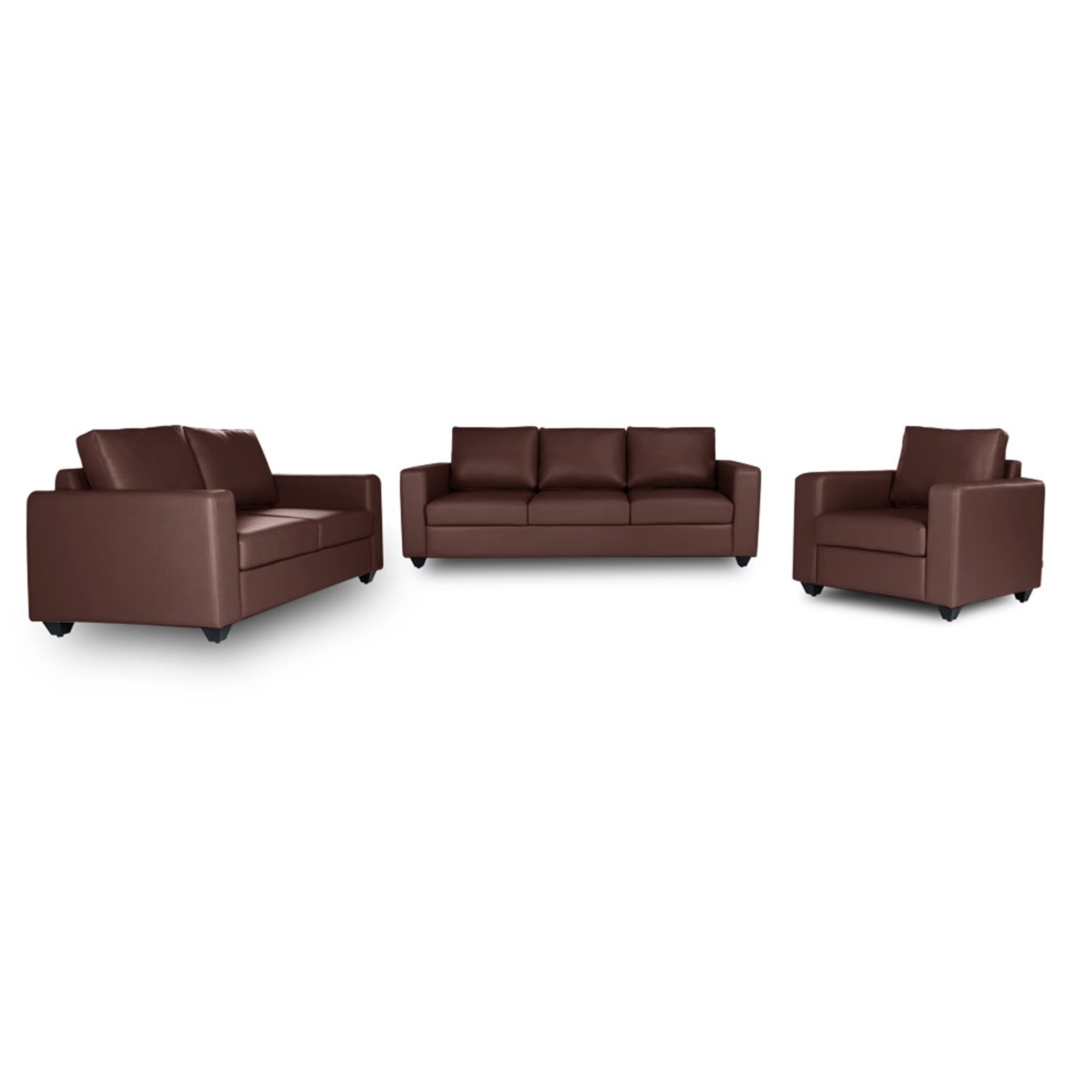 Home 38 Wakefit Napper Sofa Set (3+2+1) Regular, Without Storage, 3+2+1, Dark Fantasy