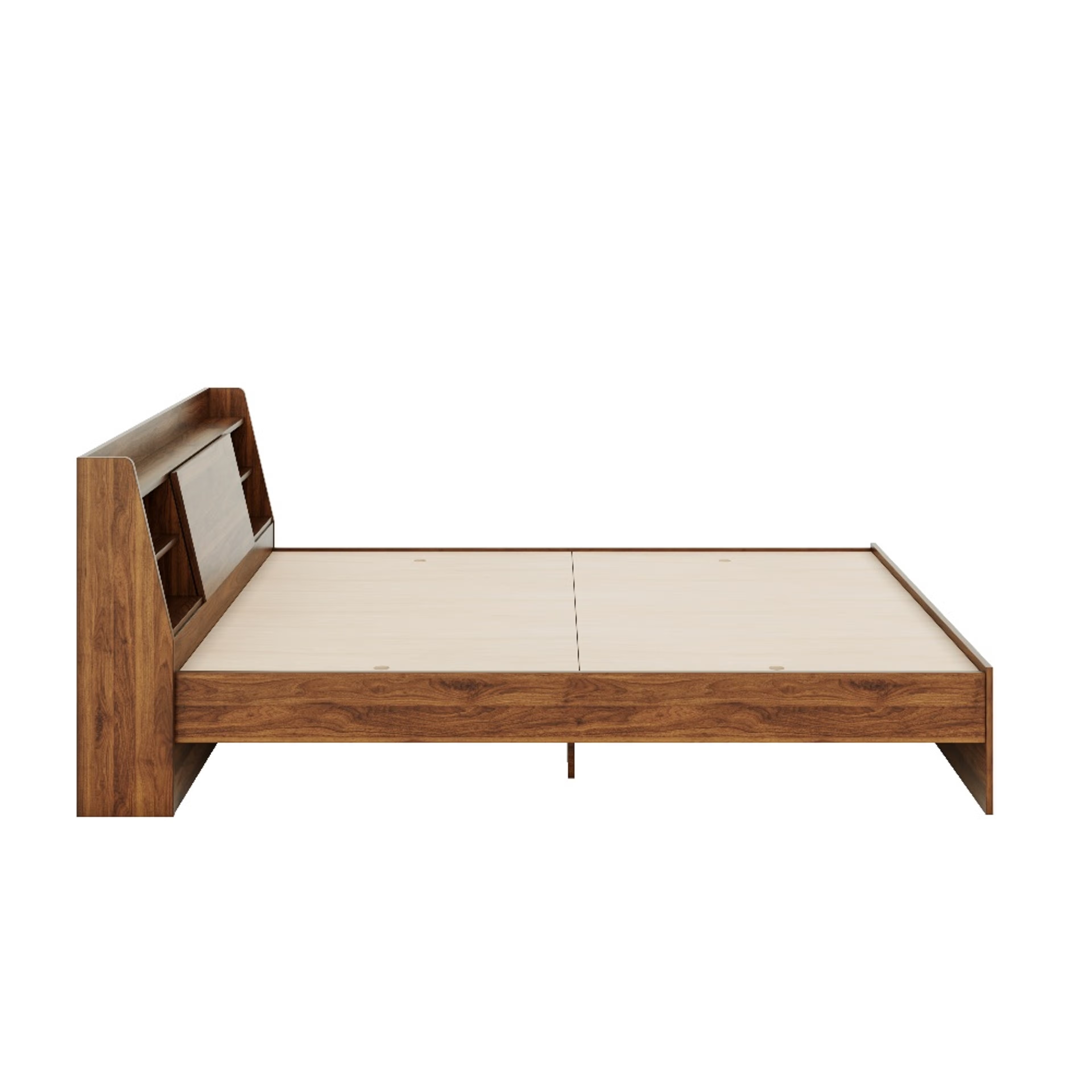 Home 43 Wakefit Leo Engineered Wood Queen Size Non Storage Bed Queen - 78" x 60\