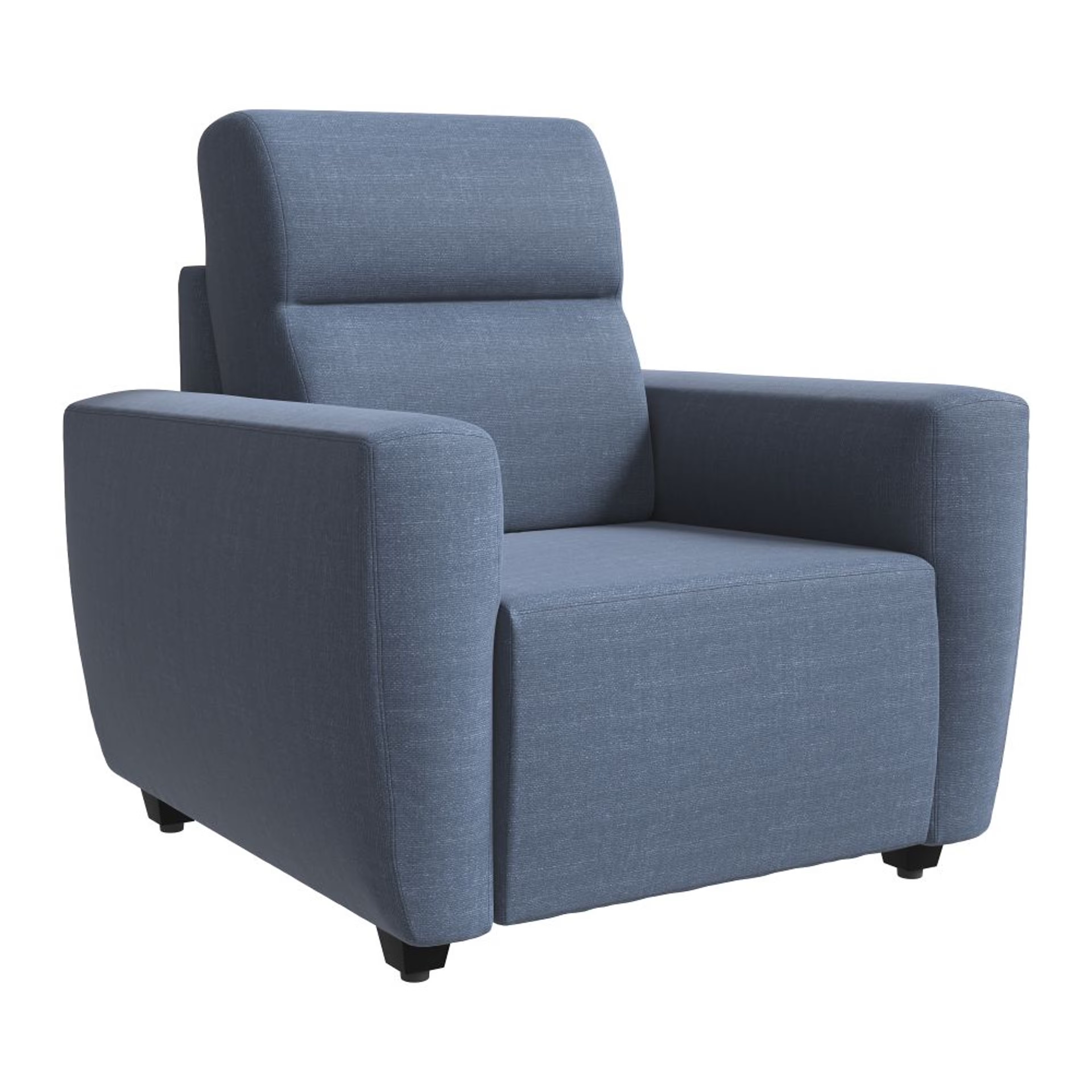 Wakefit Belize Sofa - Single Seater Regular, One Seater, Omega Blue