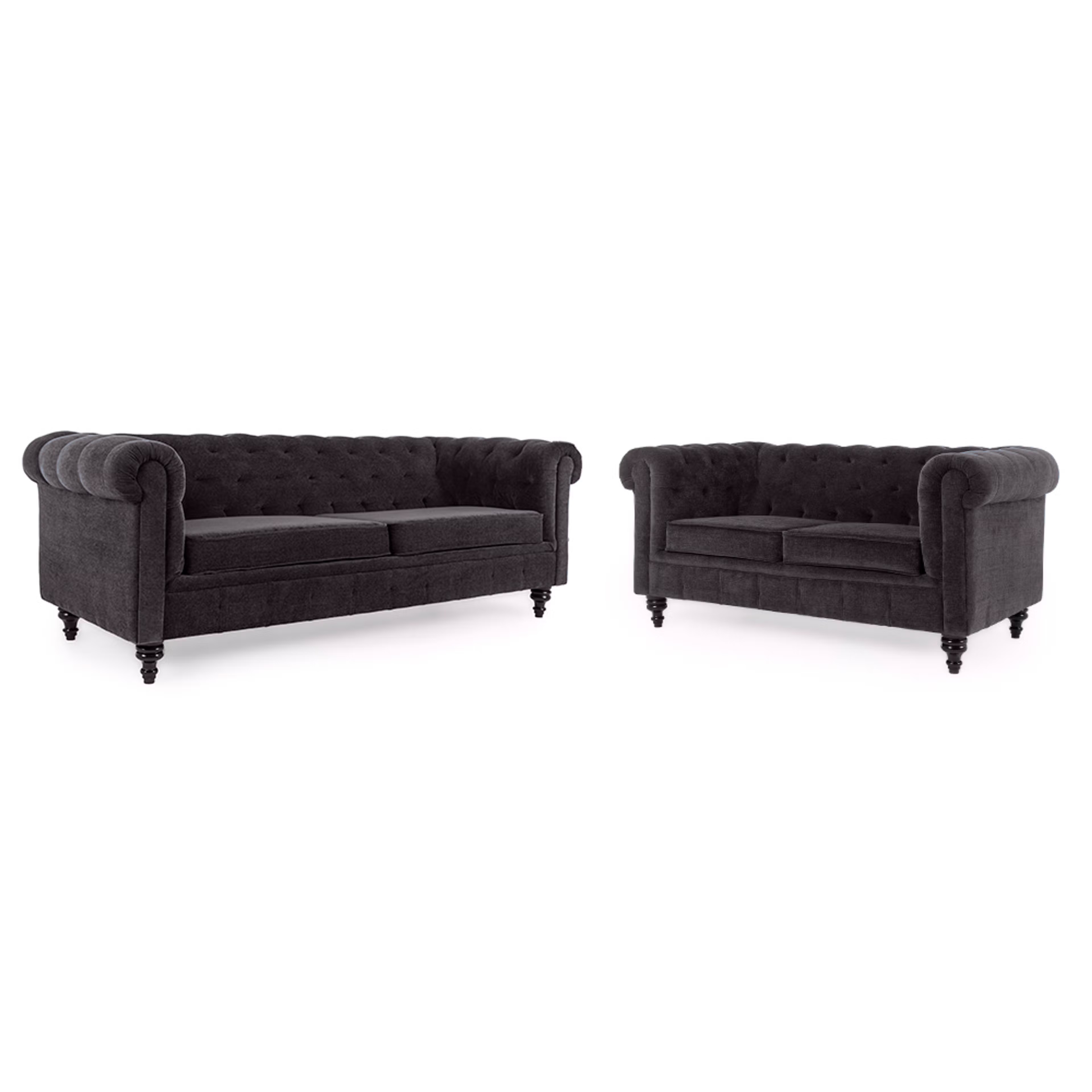 Home 40 Wakefit Havana Sofa Set (3+2) Smoke Grey 3 Seater + 2 Seater, Smoke Grey