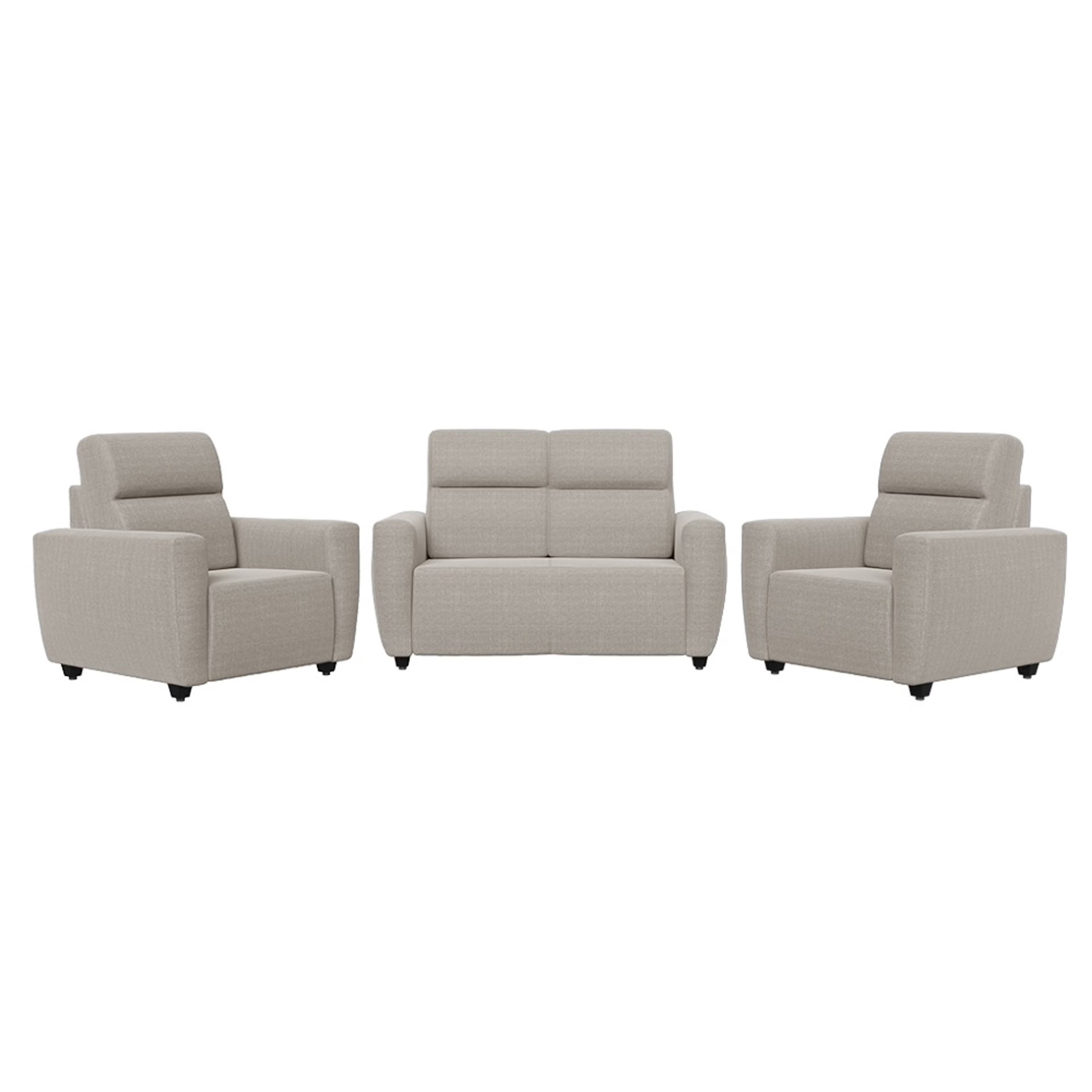 Wakefit Belize Sofa Set (2+1+1) Regular, 2+1+1 Seater, Omega Pearl