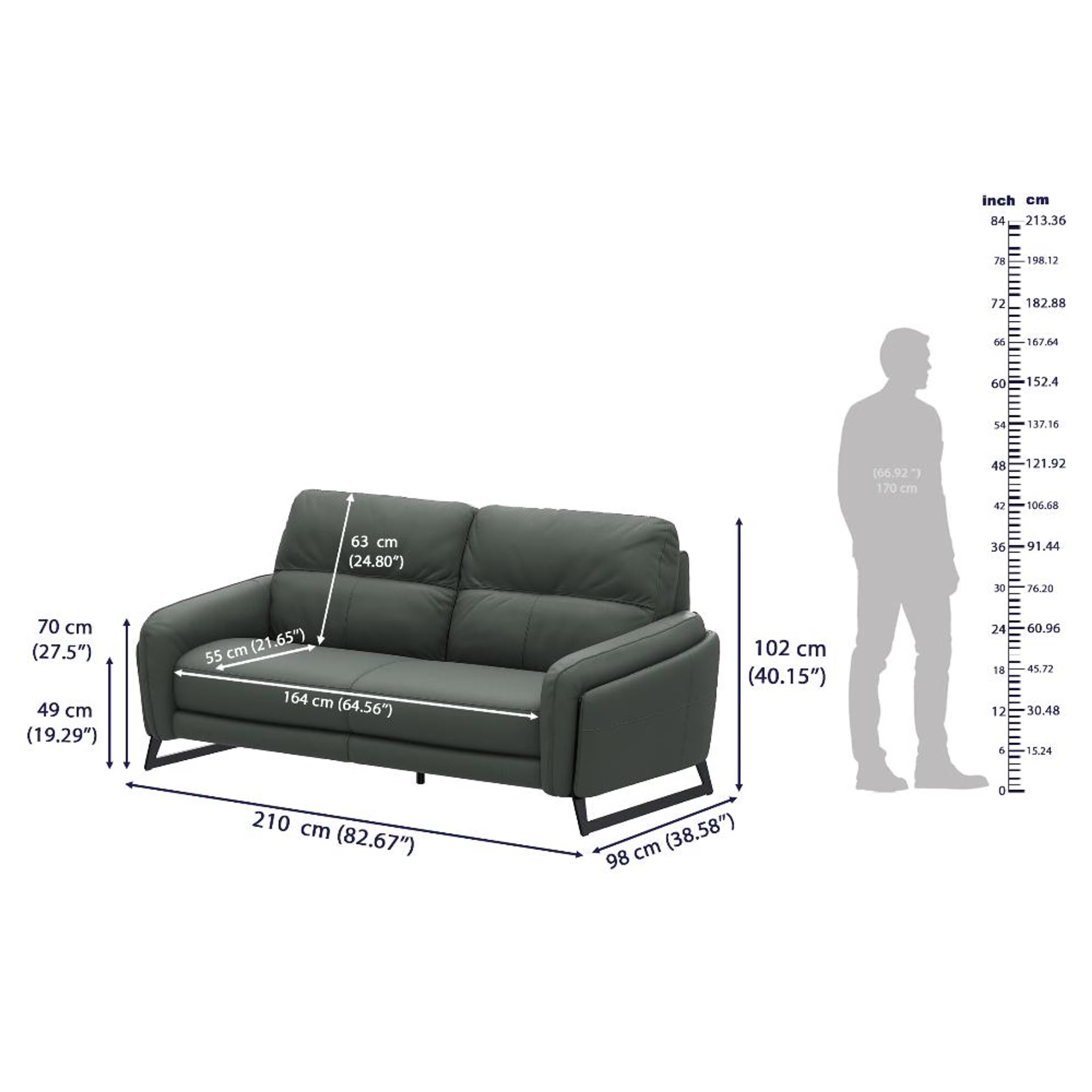 Wakefit Todi Sofa Without Motion Set (3+2+1) Seater Regular, Without Motion, 3+2+1, Forest Green 7 Wakefit Todi Sofa Without Motion Set (3+2+1) Seater Regular, Without Motion, 3+2+1, Forest Green